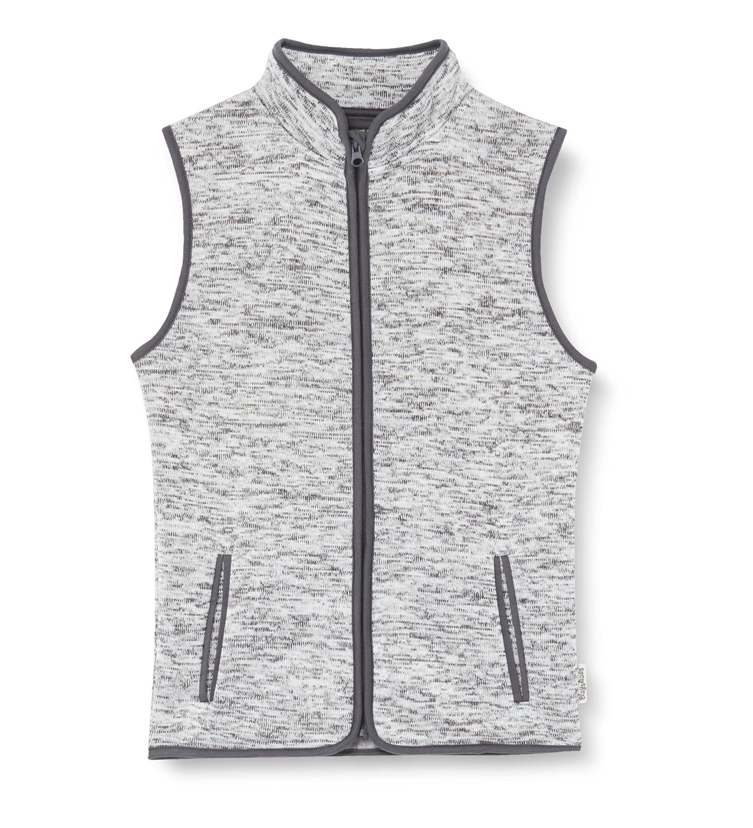 Playshoes Unisex Kid's Fleece Vest - Grey Knitted Fleece Outdoor Top - Size 86 - Buy Online on GoSupps.com