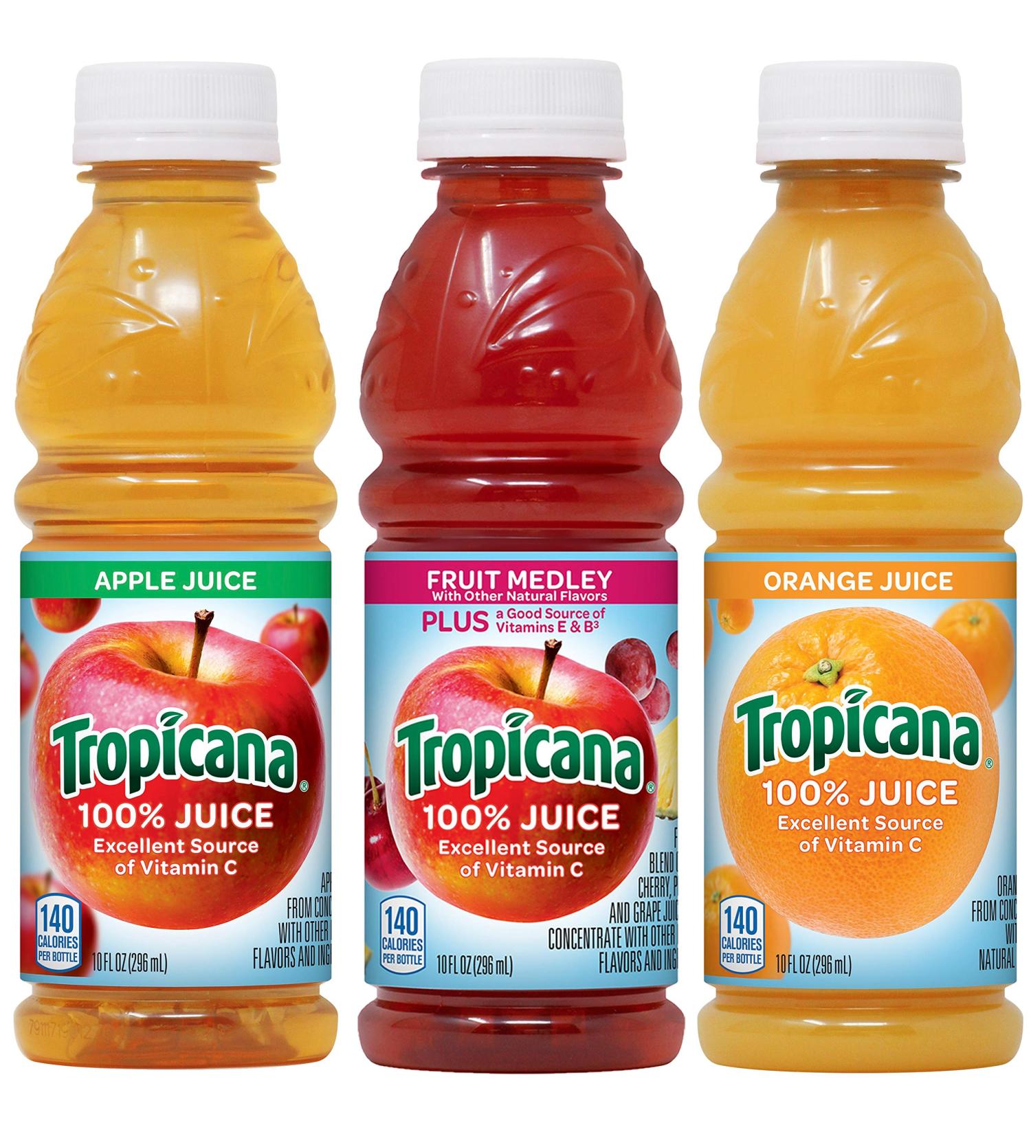 Tropicana 100% Juice Variety Pack 10 Fl Oz (Pack of 24) - Classic Flavors - Buy Online on GoSupps.com