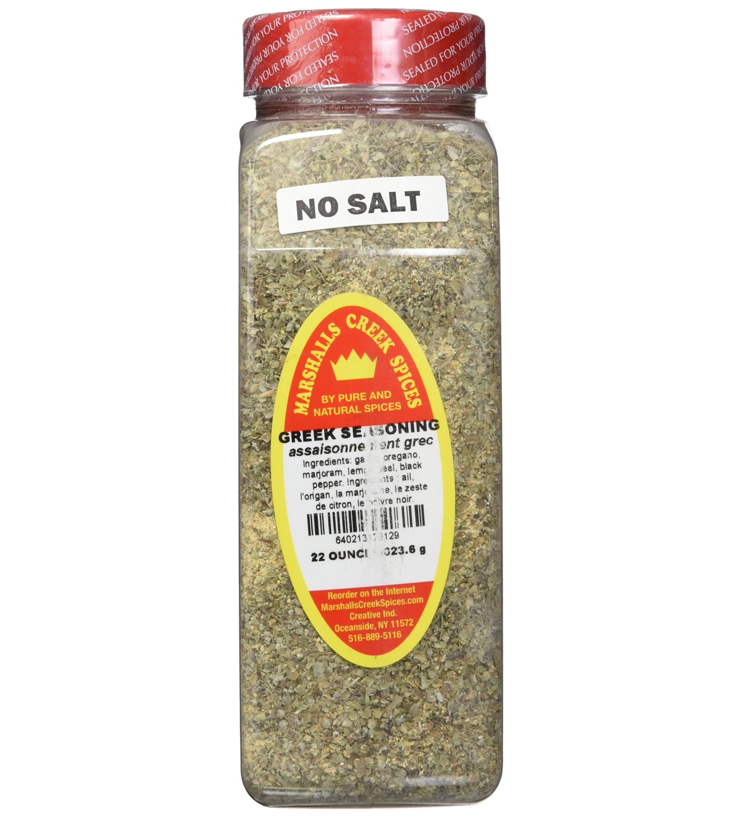 Marshalls Creek Spices Seasoning Greek No Salt XL Size 22 Ounce - Buy Online on GoSupps.com