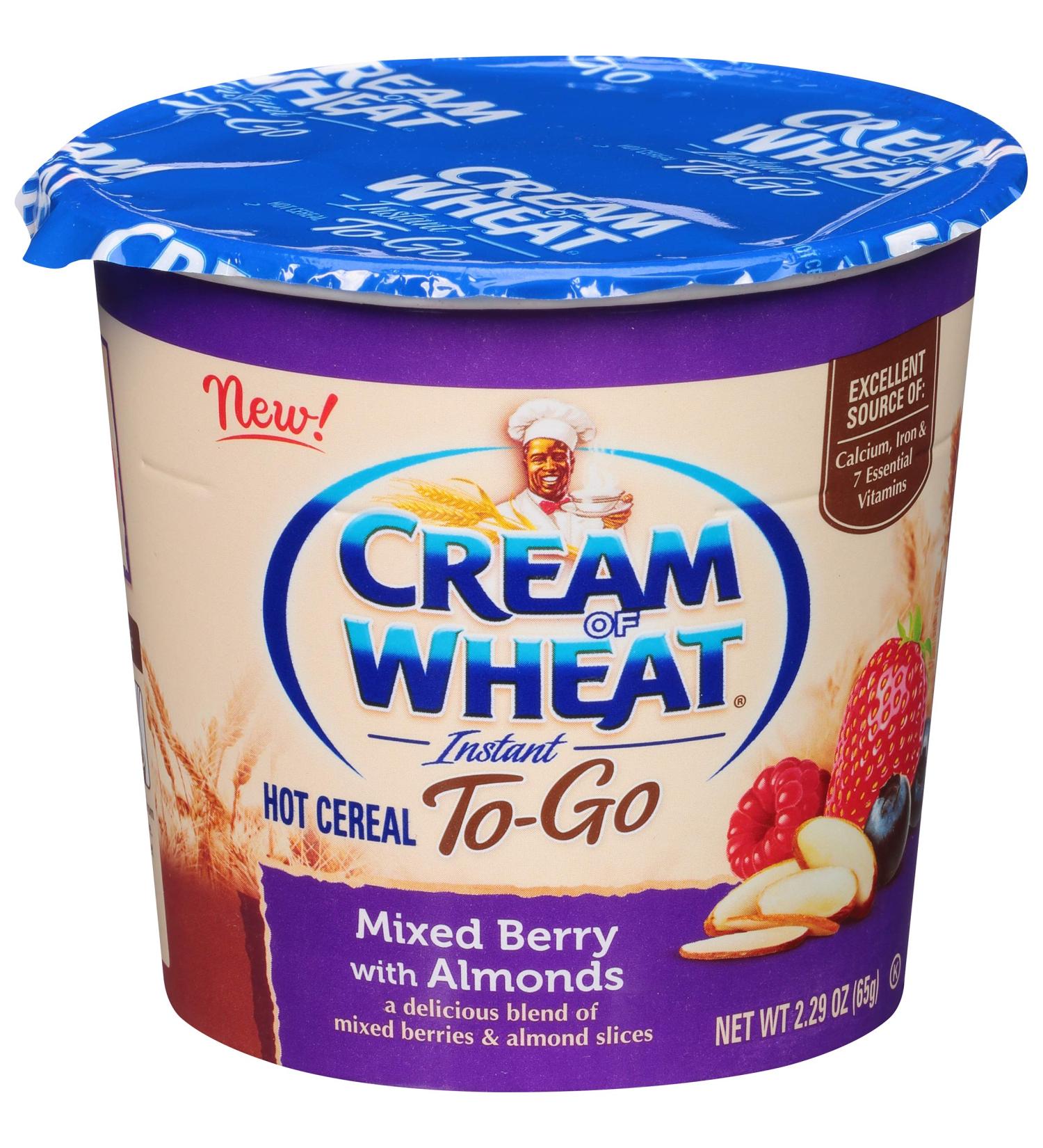 Cream of Wheat Hot Cereal to Go Mixed Berry with Almonds 2.29 oz (Pack of 6) - Buy Online on GoSupps.com