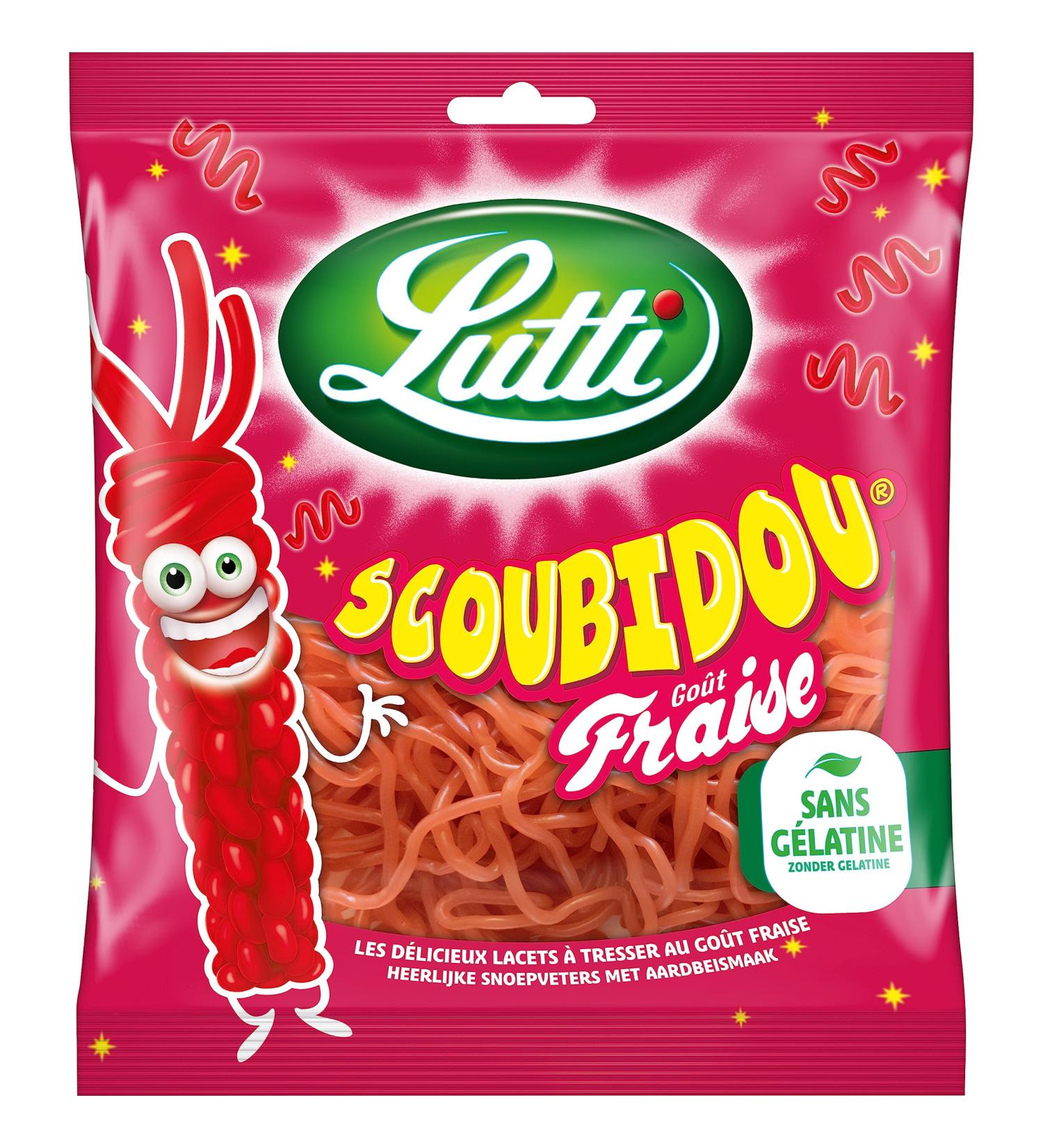 Lutti Scoubidou Strawberry Sweets - 200 g - Buy Online on GoSupps.com