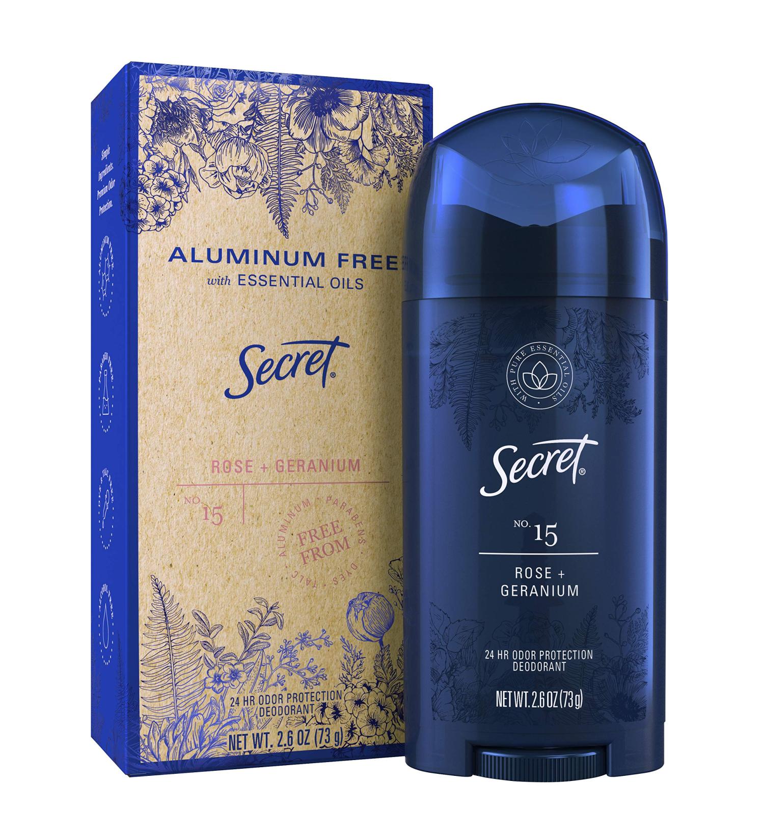 Rose & Geranium Aluminum-Free Deodorant for Women | 2.6 oz | Natural Essential Oils - Buy Online on GoSupps.com