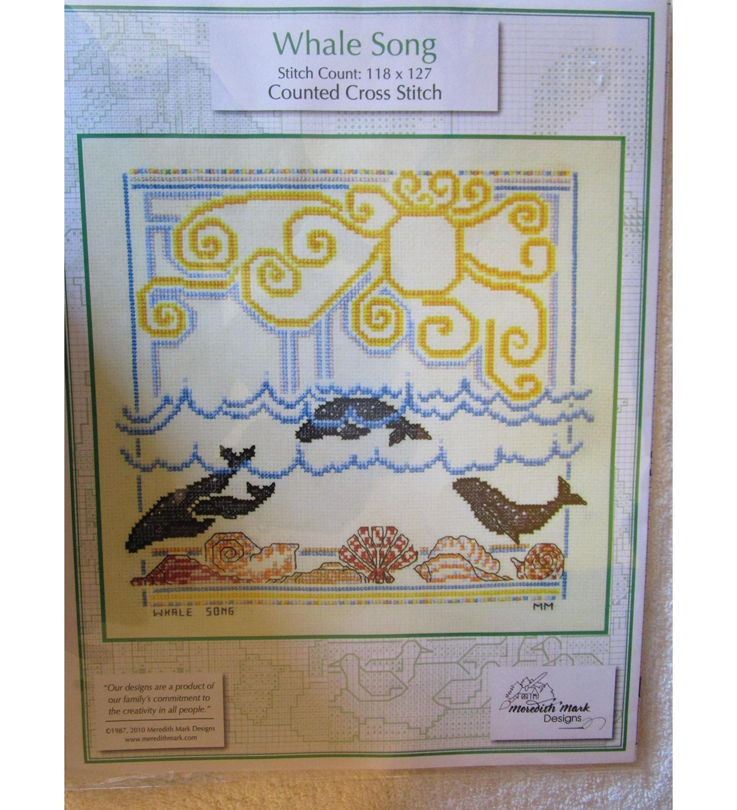 Meredith Mark Designs Whale Song Counted Cross Stitch Pattern