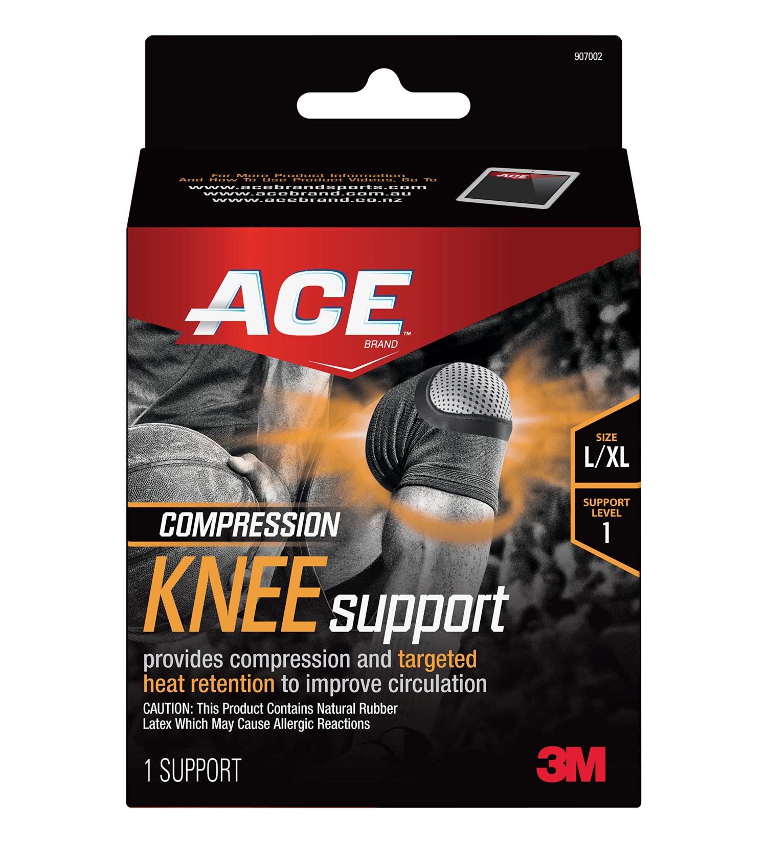 ACE Compression Knee Support Large/X-Large 907002 - Comfortable Knee Brace for Support and Stability - Buy Online on GoSupps.com