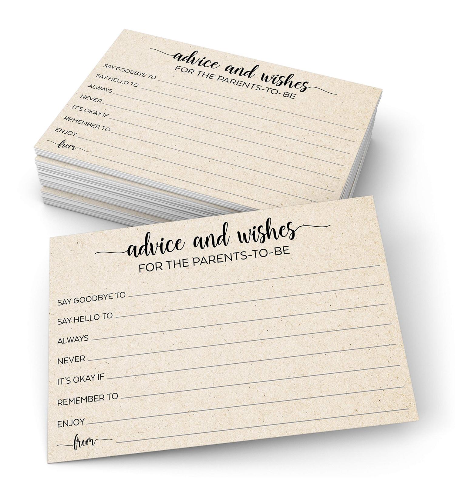 321Done Parents-to-Be Advice Cards - Fun Baby Shower Game for Mom & Dad - 50 Cards - Made in USA - Buy Online on GoSupps.com