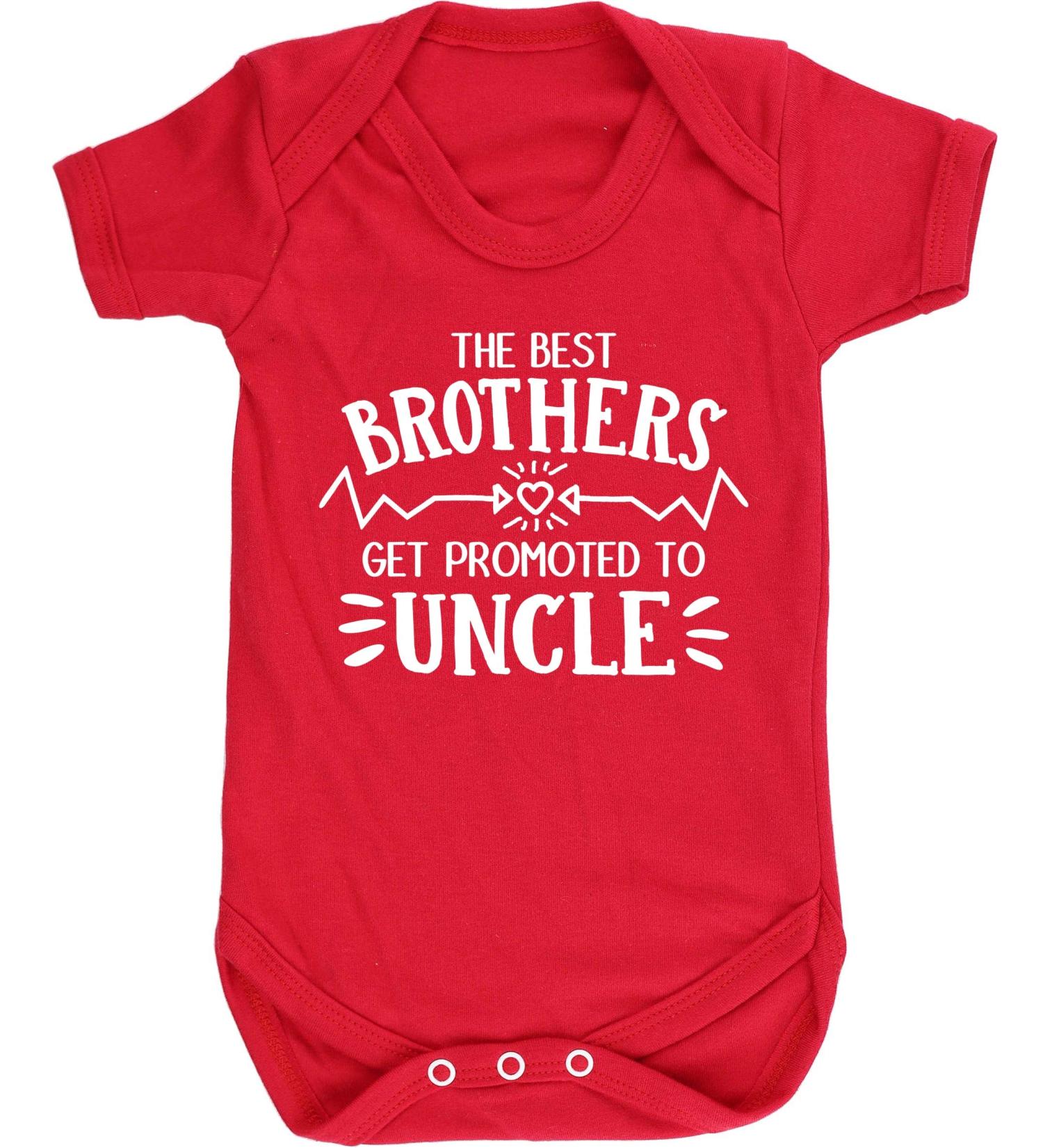 Hippowarehouse The best Brothers get promoted to Uncle baby vest bodysuit (short sleeve) boys girls