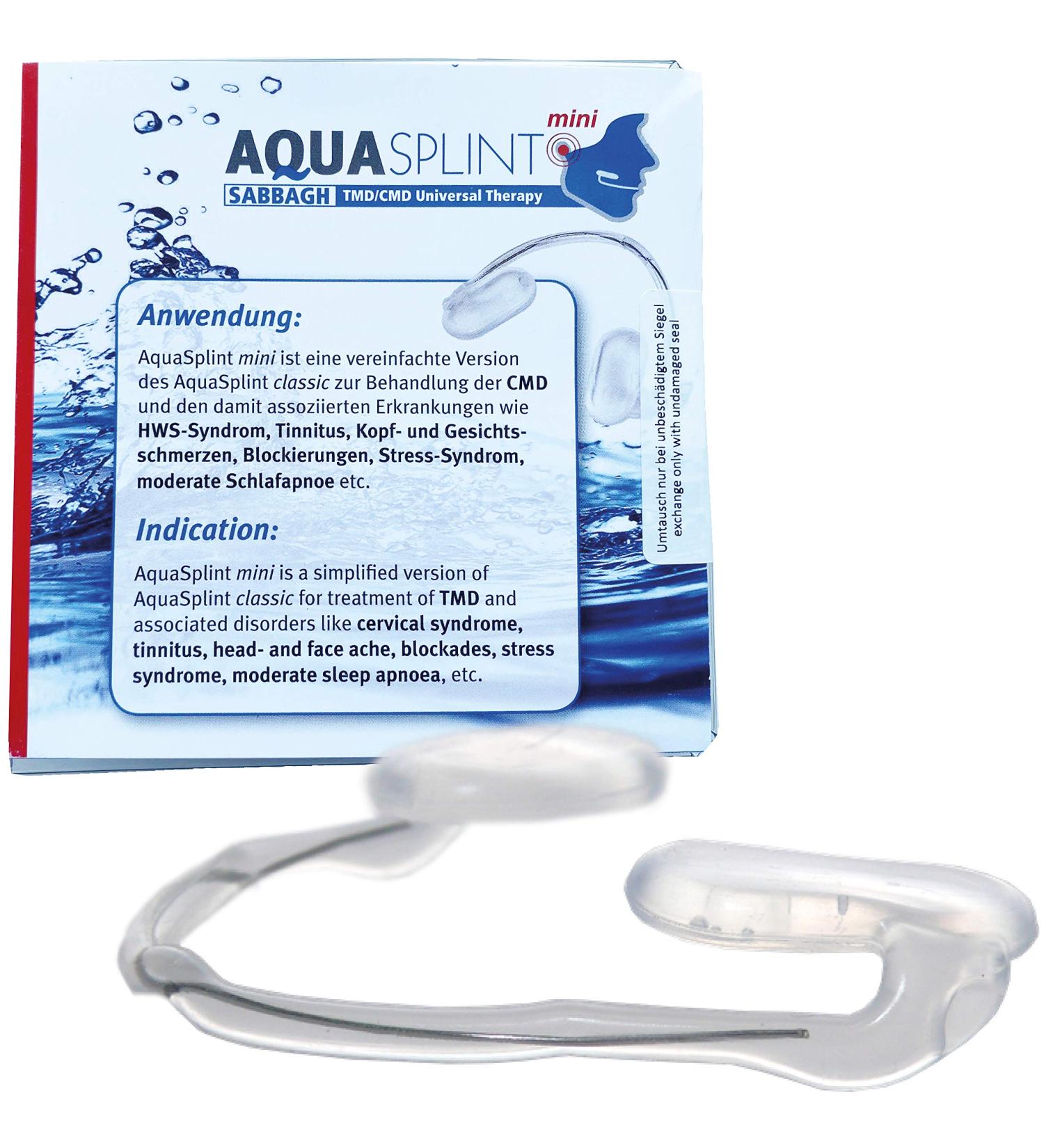 AquaSplint Mini: Self-Adjusting Water-Filled Bite Splint for CMD Relief | International Shipping - Buy Online on GoSupps.com