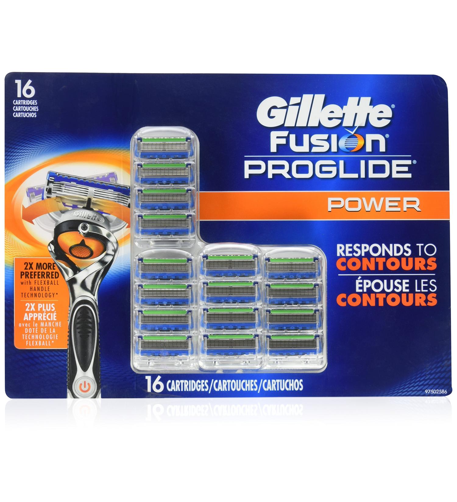 Fusion ProGlide Power Refill Razor Replacement Cartridges 16 Count