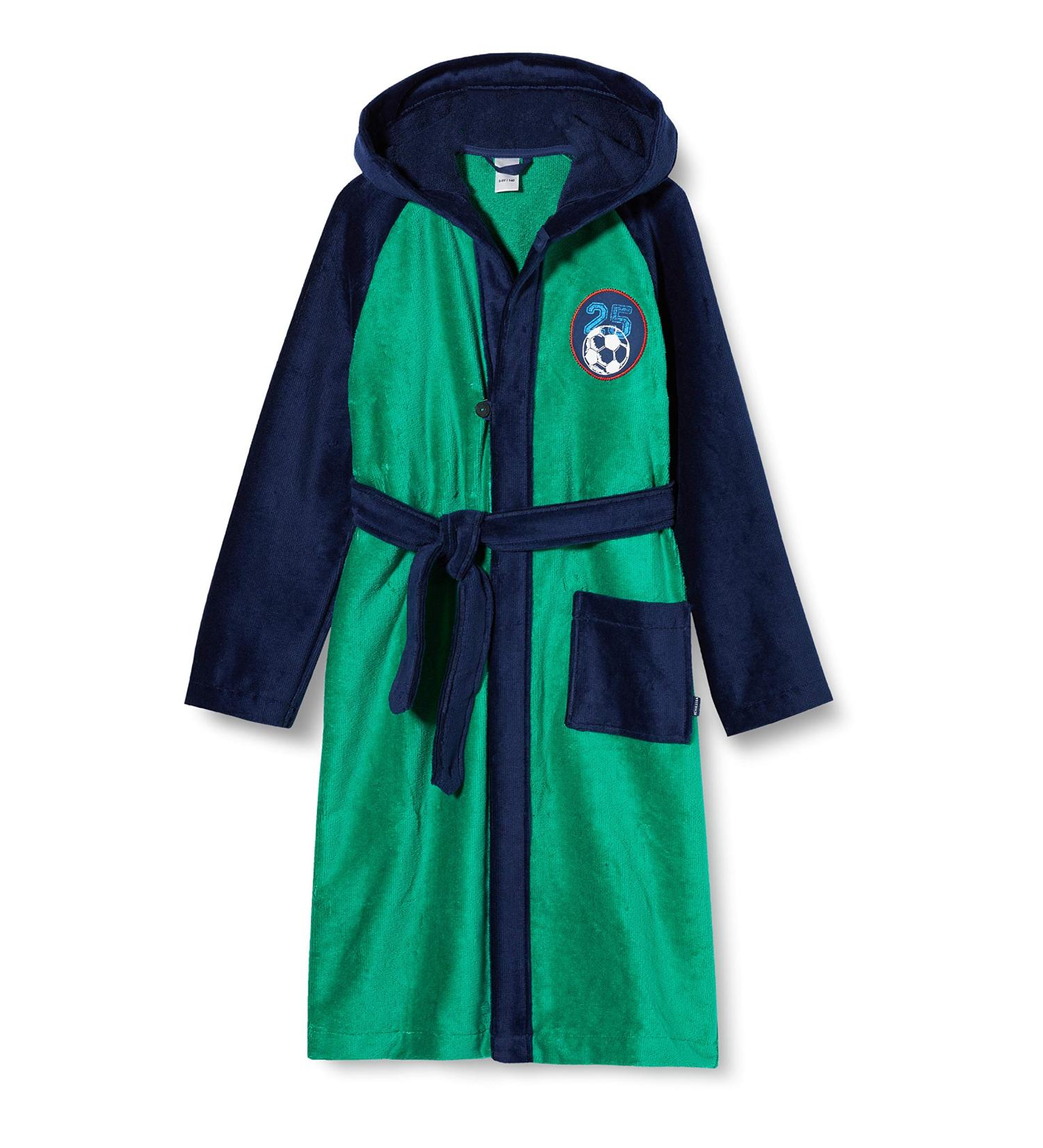 Schiesser Boys Terry Cloth Bathrobe 92 Green - Baby & Toddler International Shipping - Buy Online on GoSupps.com