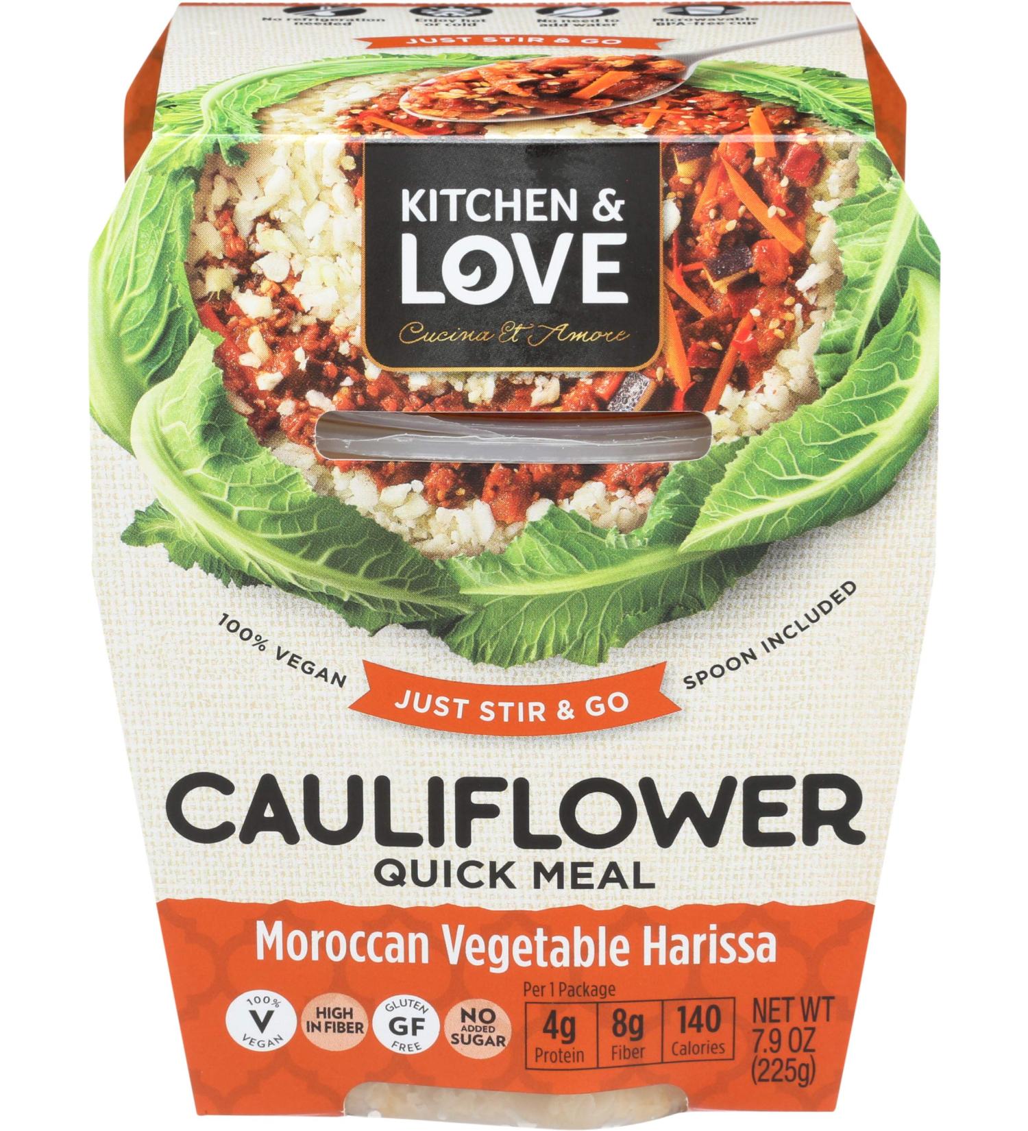 Kitchen & Love Moroccan Vegetable Harissa Cauliflower Quick Meal - Single Pack - Buy Online on GoSupps.com