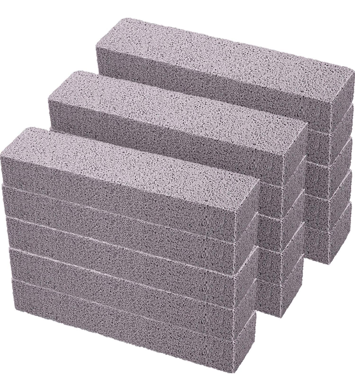 20-Piece Pumice Stones for Cleaning - Pumice Scouring Pad for Toilet Bowl Ring & Household Cleaning - Gray Pumice Stick 5.9 x 1.4 x 0.9 Inch - Buy Online on GoSupps.com