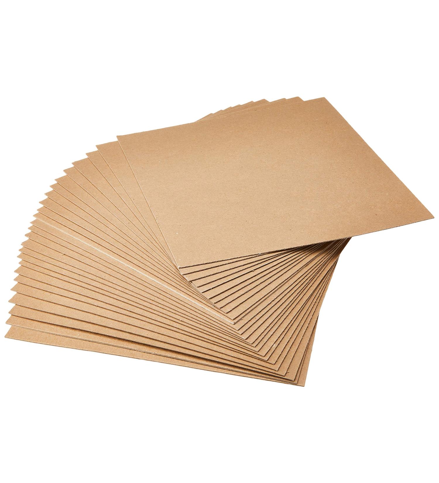 Grafix Medium Weight Acid-Free 0.057 Chipboard Sheets  Create Three-Dimensional Embellishments for Cards  Papercrafts  Mixed Media  Home Dcor  and More  12 x 12  Natural  25 Count 12 x 12" - Buy Online on GoSupps.com