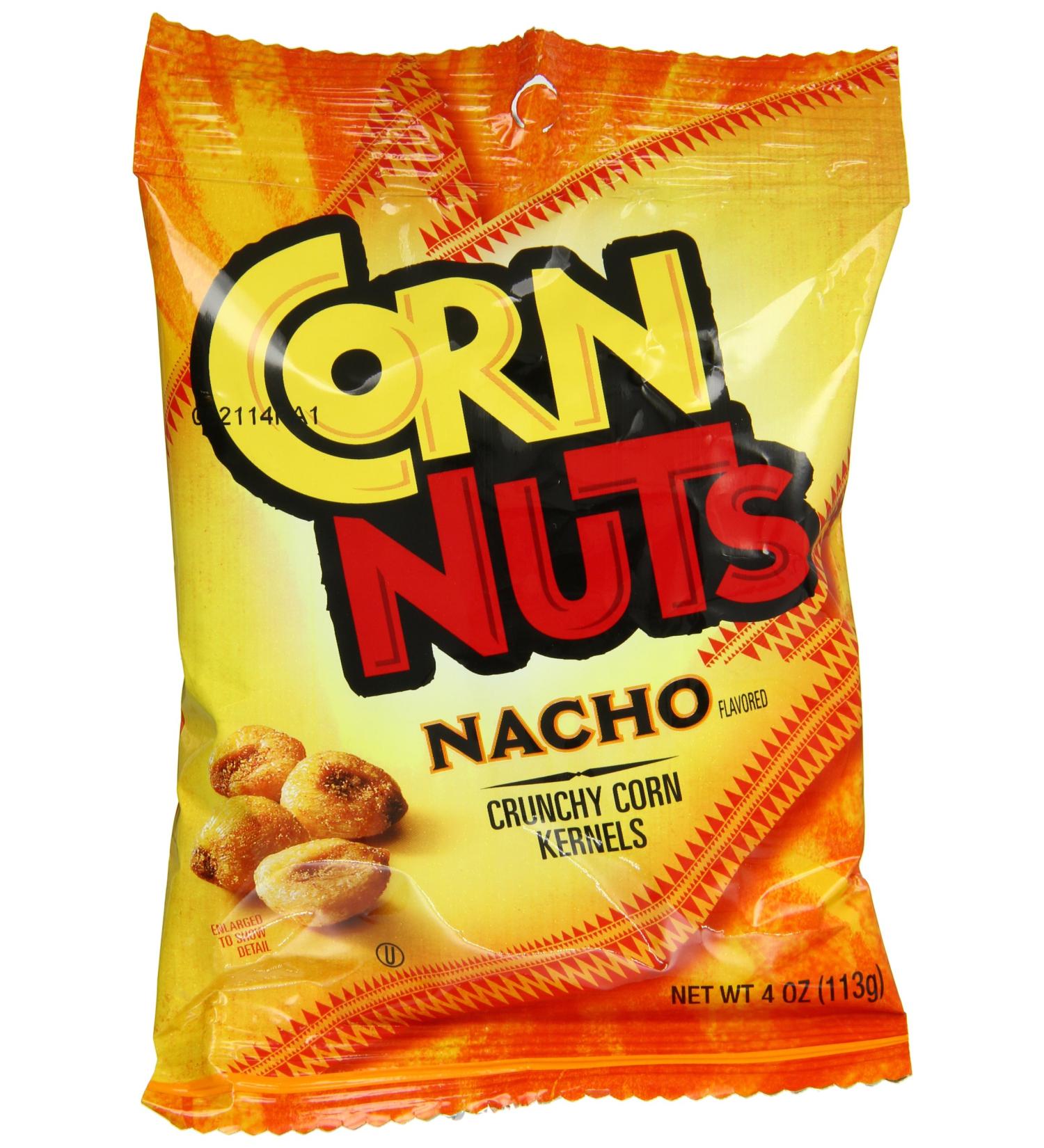 Corn Nuts Nacho Flavored Snack 4 Ounce (Pack of 12) - Salted Crunchy Snack - Buy Online on GoSupps.com