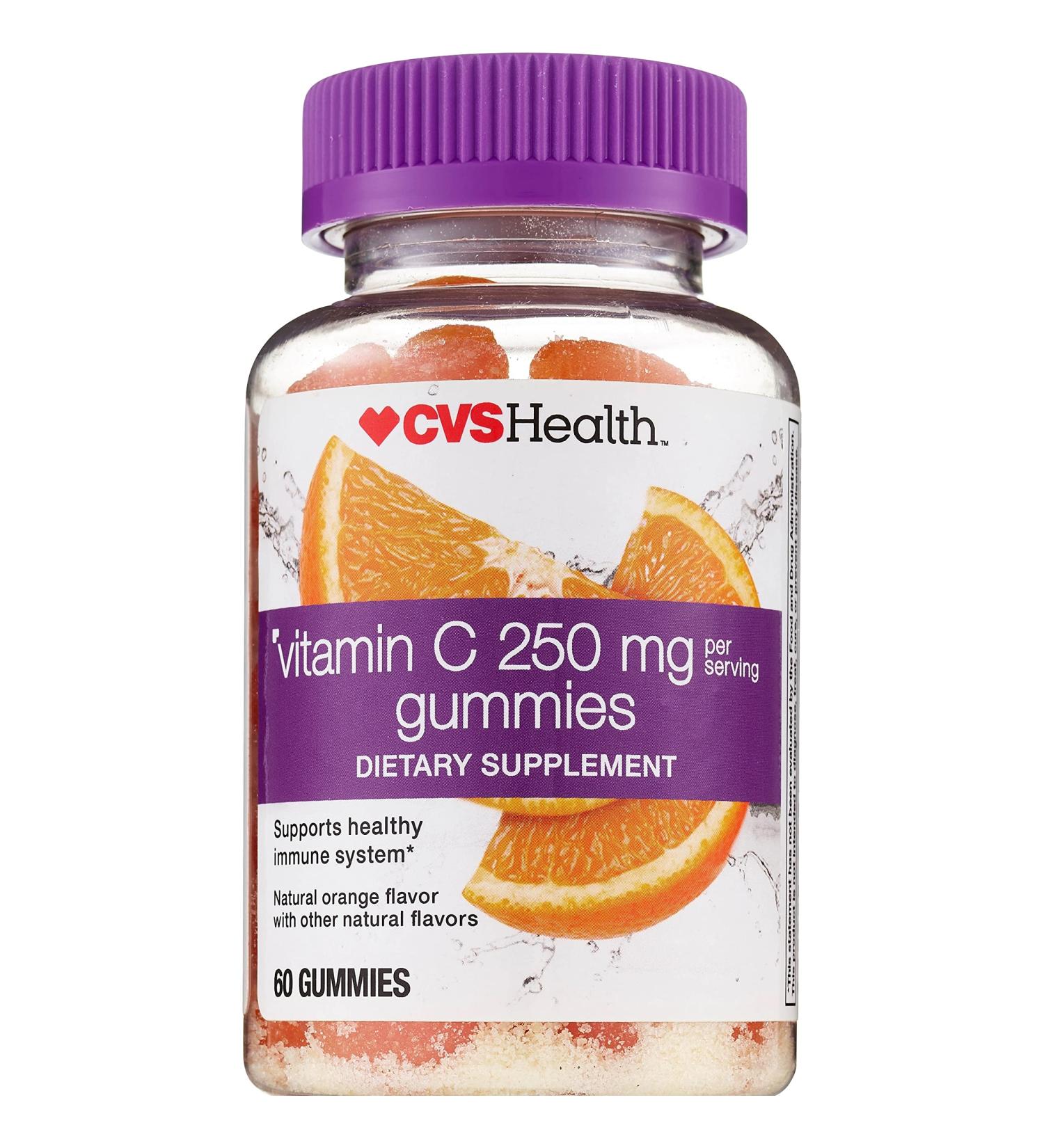 CVS Health Vitamin C Orange Flavored Gummies 250 mg 60CT - Buy Online on GoSupps.com