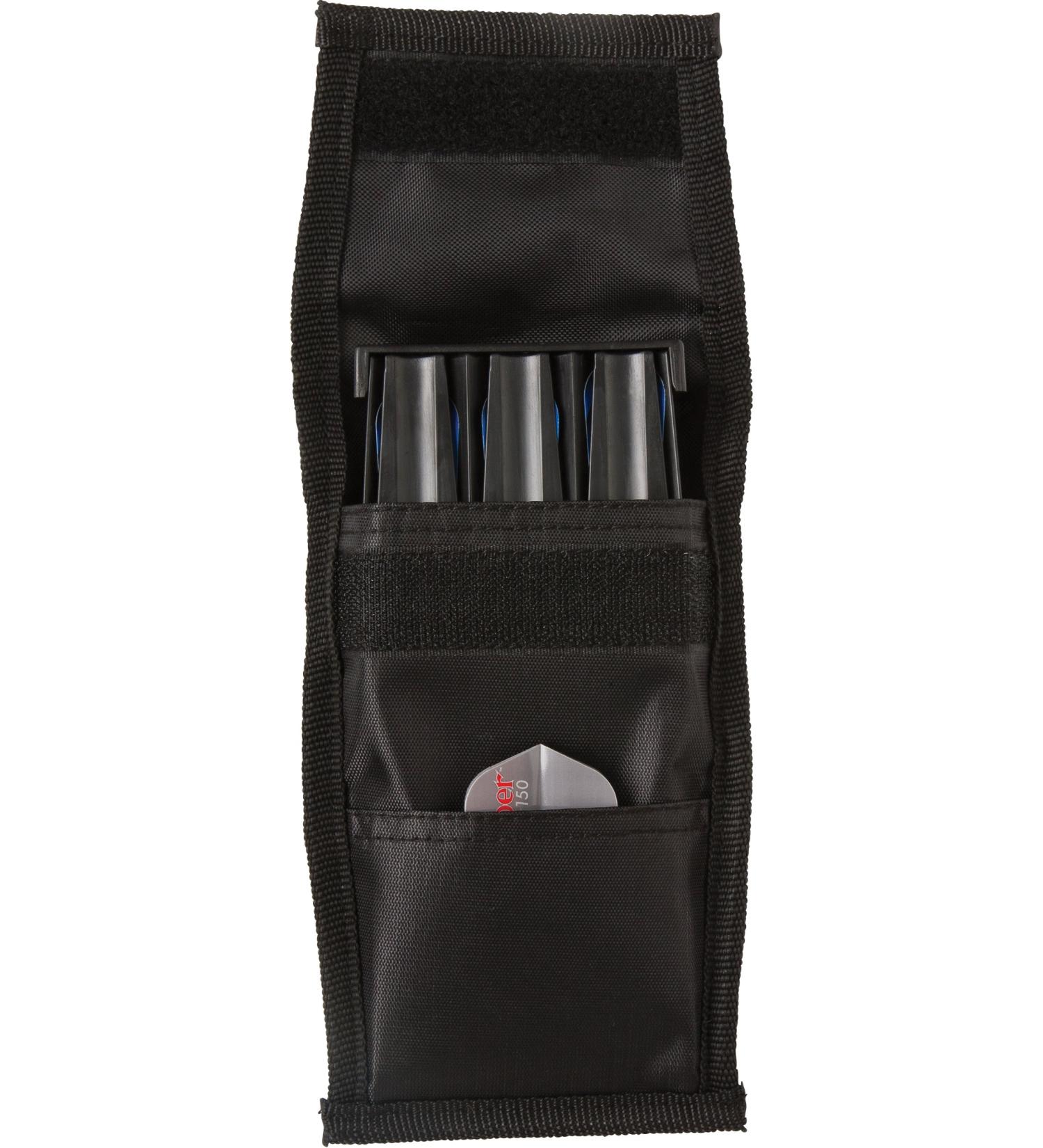 Casemaster Single Black Dart Case with Solid Plastic Insert - Holds 3 Steel Tip and Soft Tip Darts - Tough Nylon Covering for Flights Protection - Buy Online on GoSupps.com