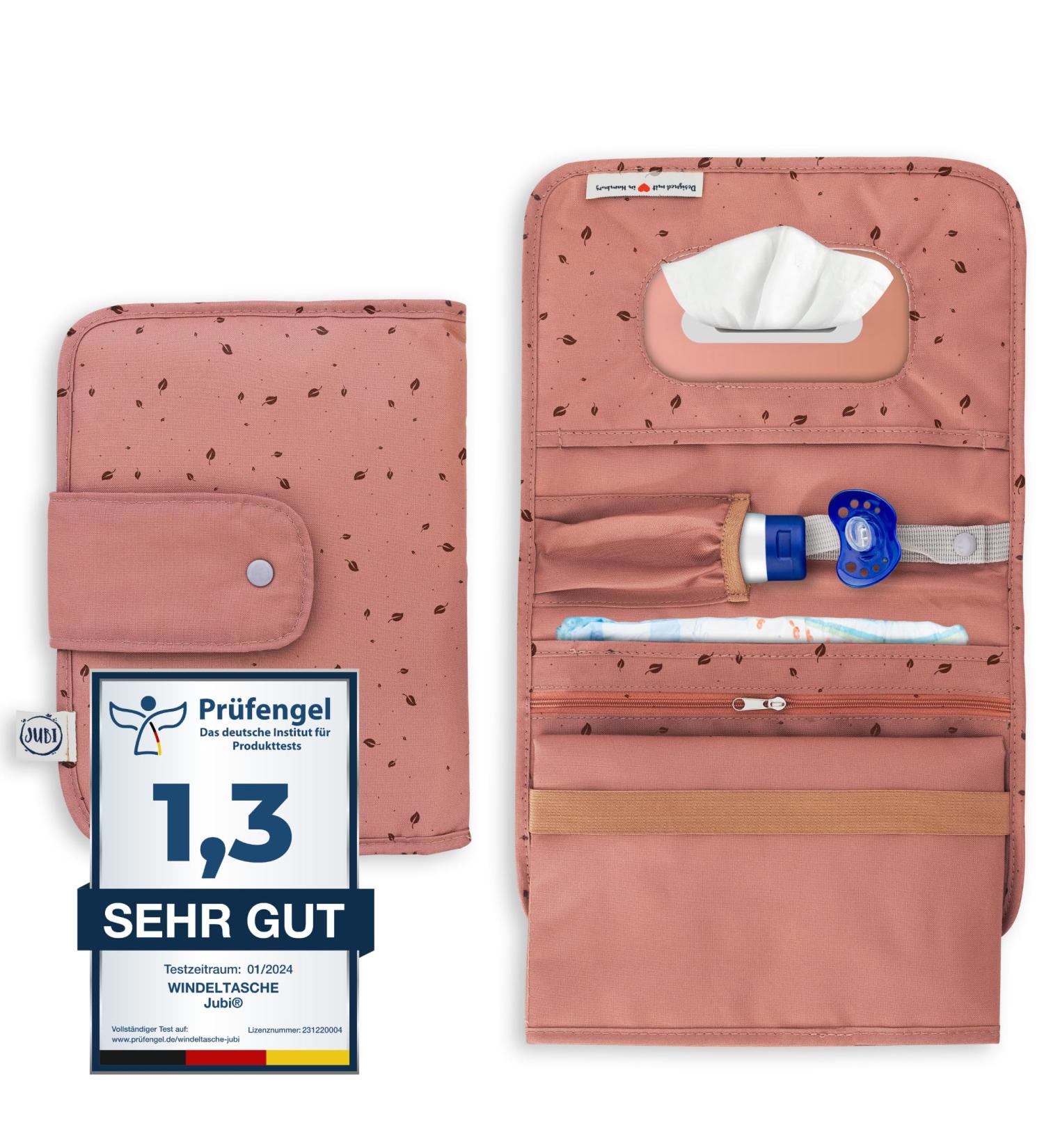 Jubi Baby Diaper Bag with Changing Mat - Compact & Stylish Brown Autumn - Extra Space for On-the-Go Parents - Buy Online on GoSupps.com