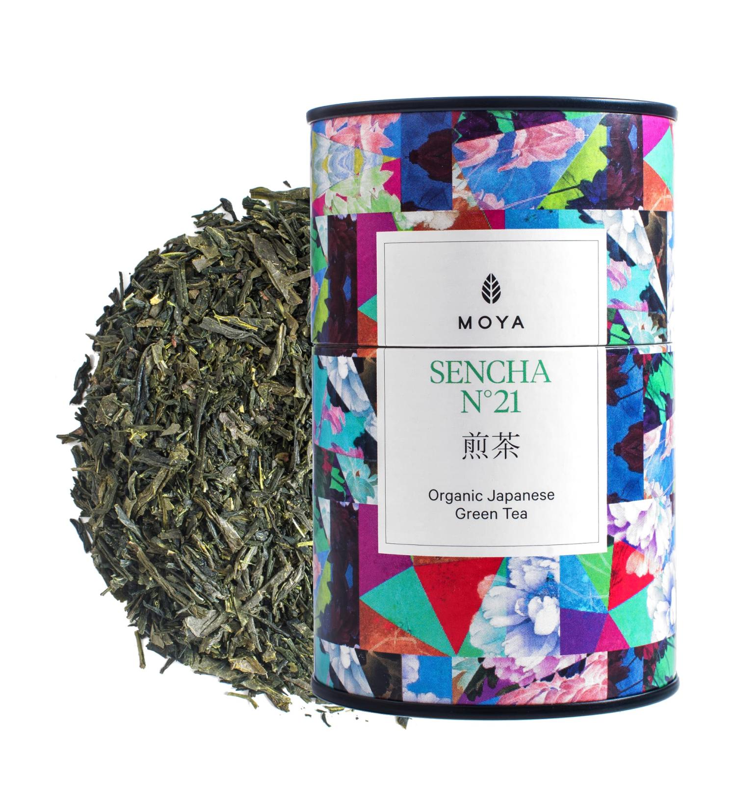 Moya Organic Sencha Green Tea #21 | 60g | Japanese Tea | Vegan & Vegetarian Friendly | Perfect for a Gift - Buy Online on GoSupps.com