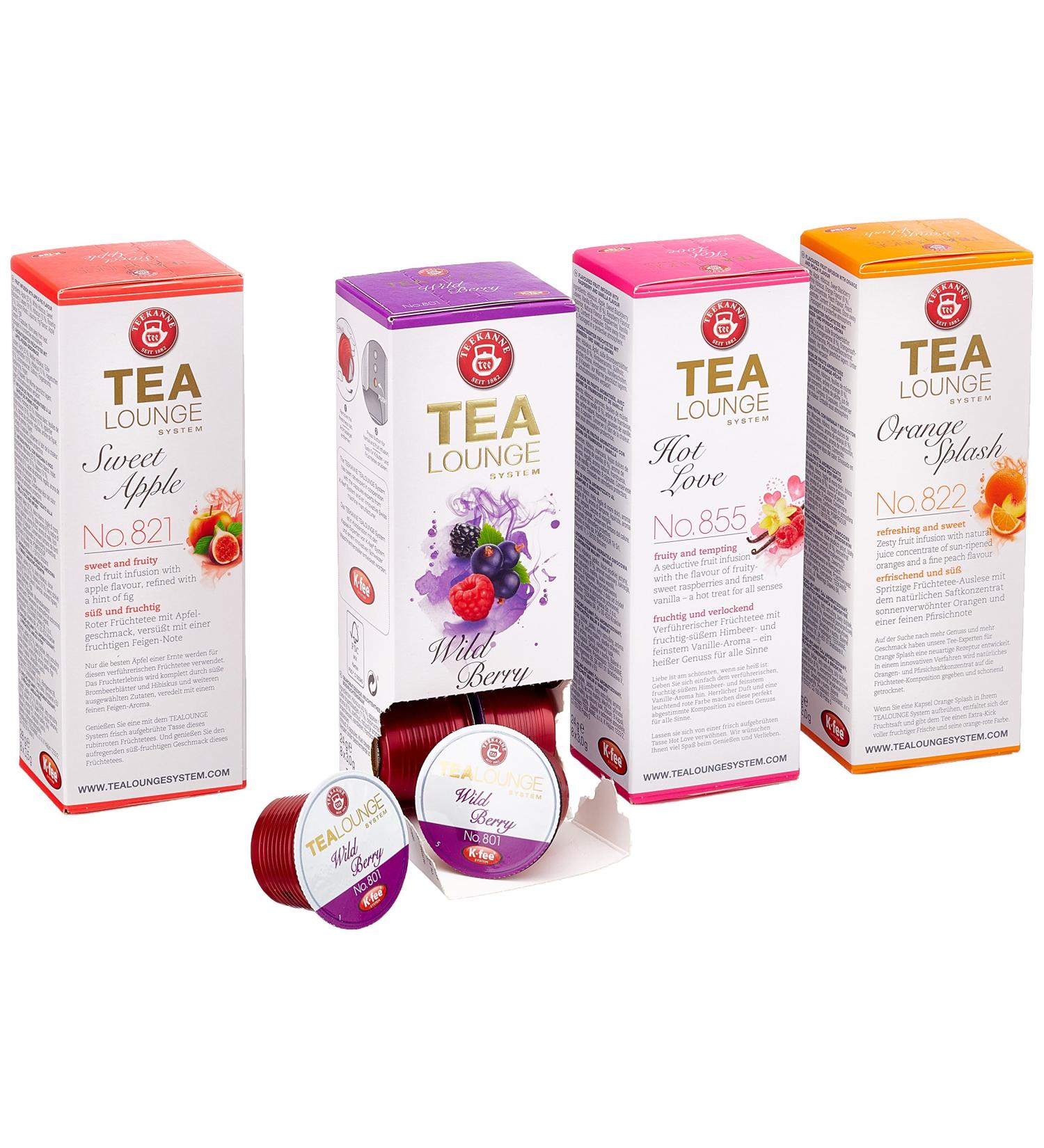 Buy Teekanne Tealounge Fruit Tea Assortment - 32 Capsules | International Shipping Available - Buy Online on GoSupps.com