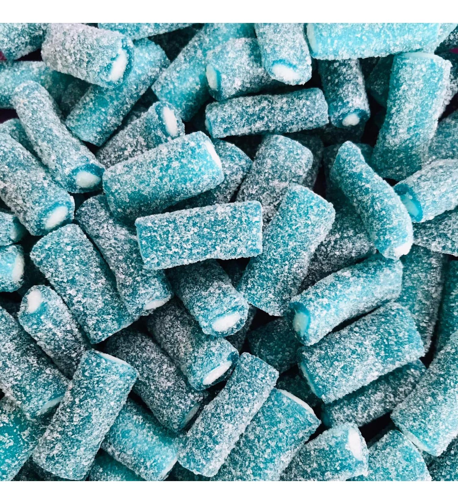 Blue Sour Fizzy Pencil Bites - 1KG - Blue Sweets - Baby Shower - Gender Reveal