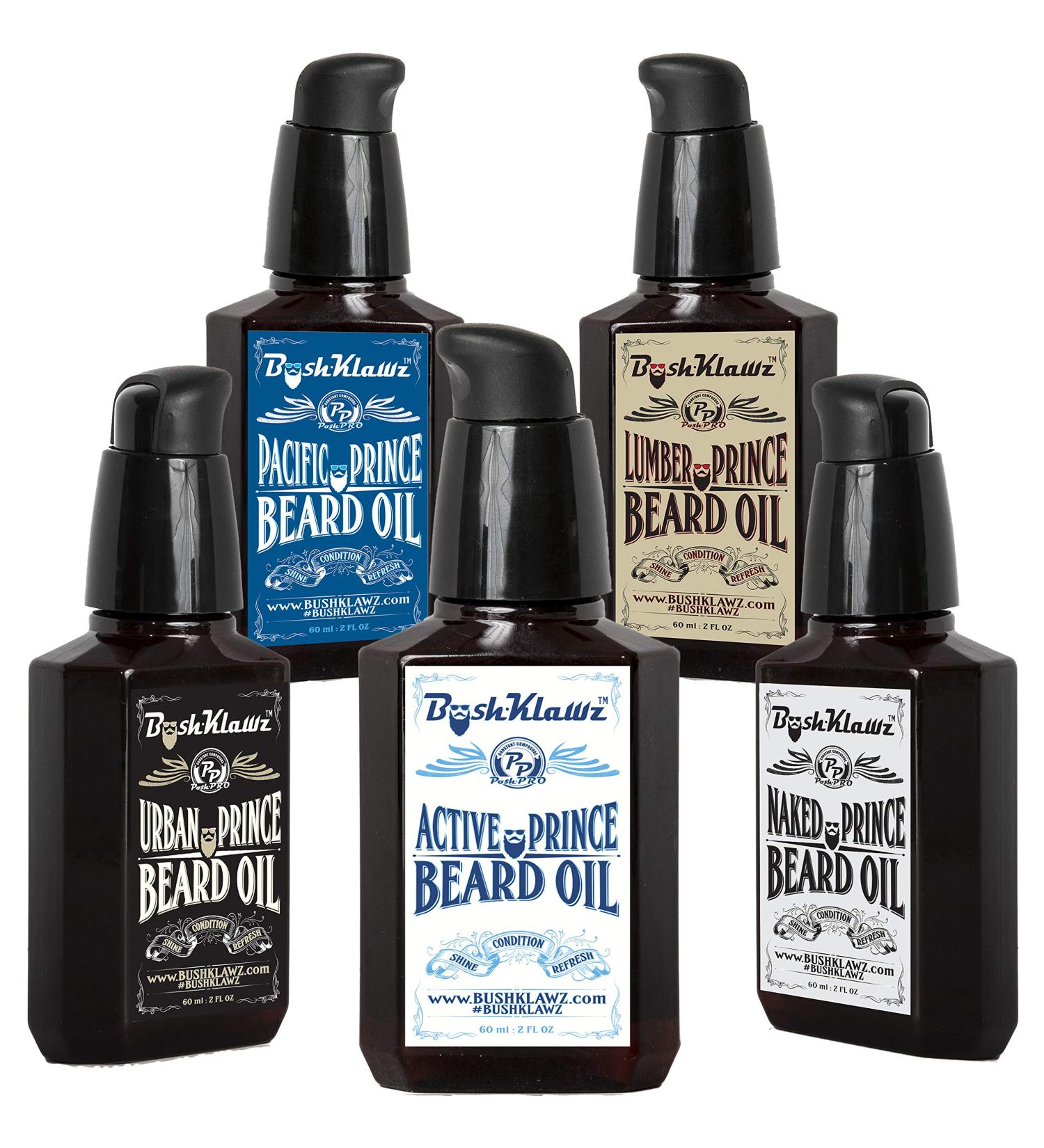 BushKlawz Prince Beard Oils - All-Set Variety Collection - Buy Online on GoSupps.com