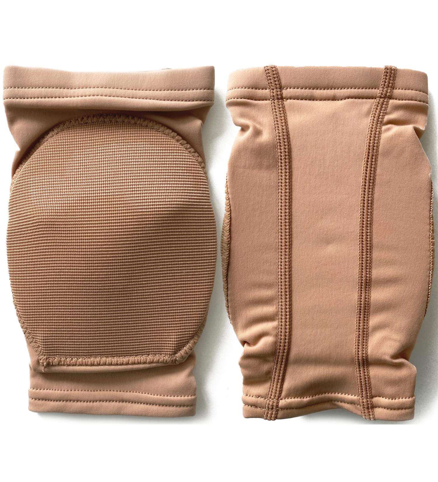 DANCEYOU Hard Sponge Dance Knee Pads - Medium Tan | Volleyball, Football, Pole Dance Knee Brace for Big Kids, Teens & Adults - Buy Online on GoSupps.com
