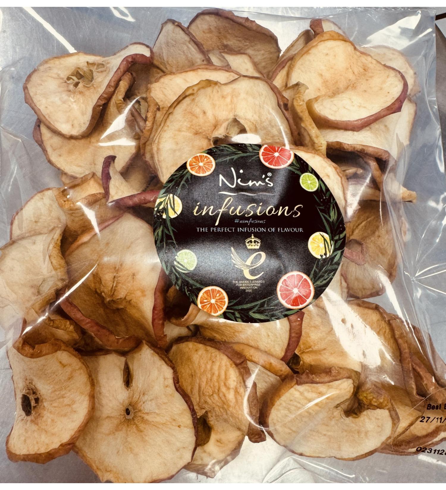 Dehydrated Dried Apple Slices | Sugar Free | Gluten Free | 100% Natural | Dehydrated Pieces for Cocktails Garnishes Desserts | 50g | 20+ Servings