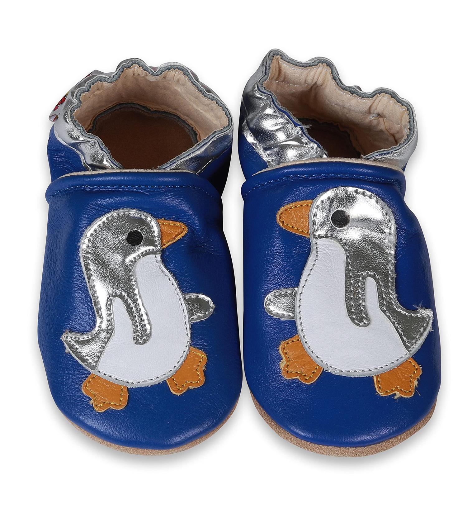 SHADOW DANCE UK Baby Shoes - Soft Sole Toddler Leather Winter Booties for Newborns - Babypenguin Design (12-18 Months) - Buy Online on GoSupps.com