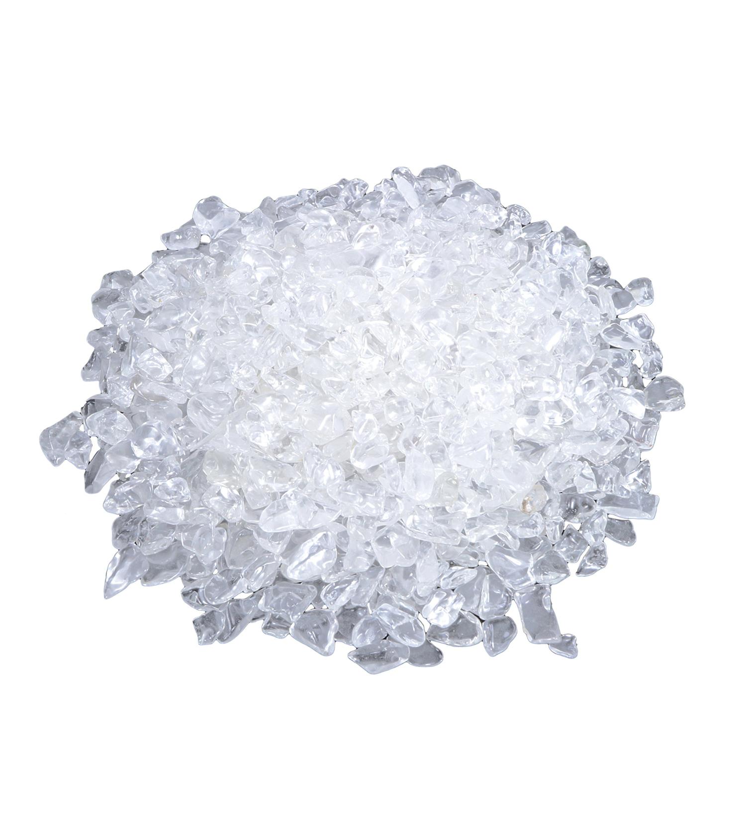 Rock Crystal Mini Tumbled Stones - 300g Premium Clear Gemstones | Chips 6-9mm for Healing & Decor - Buy Online on GoSupps.com