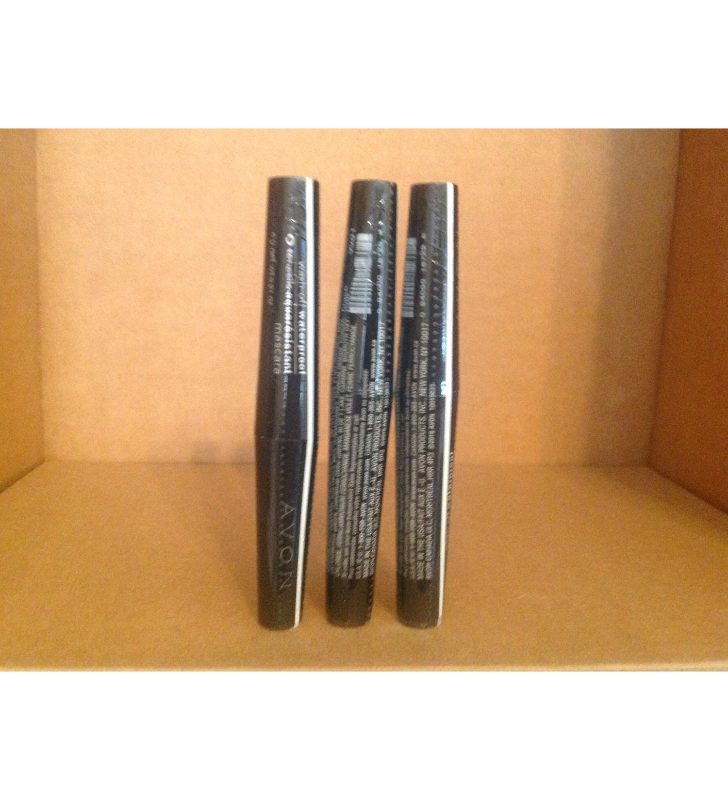 Lot of 3 - Avon Wash-off Waterproof Mascara - Black