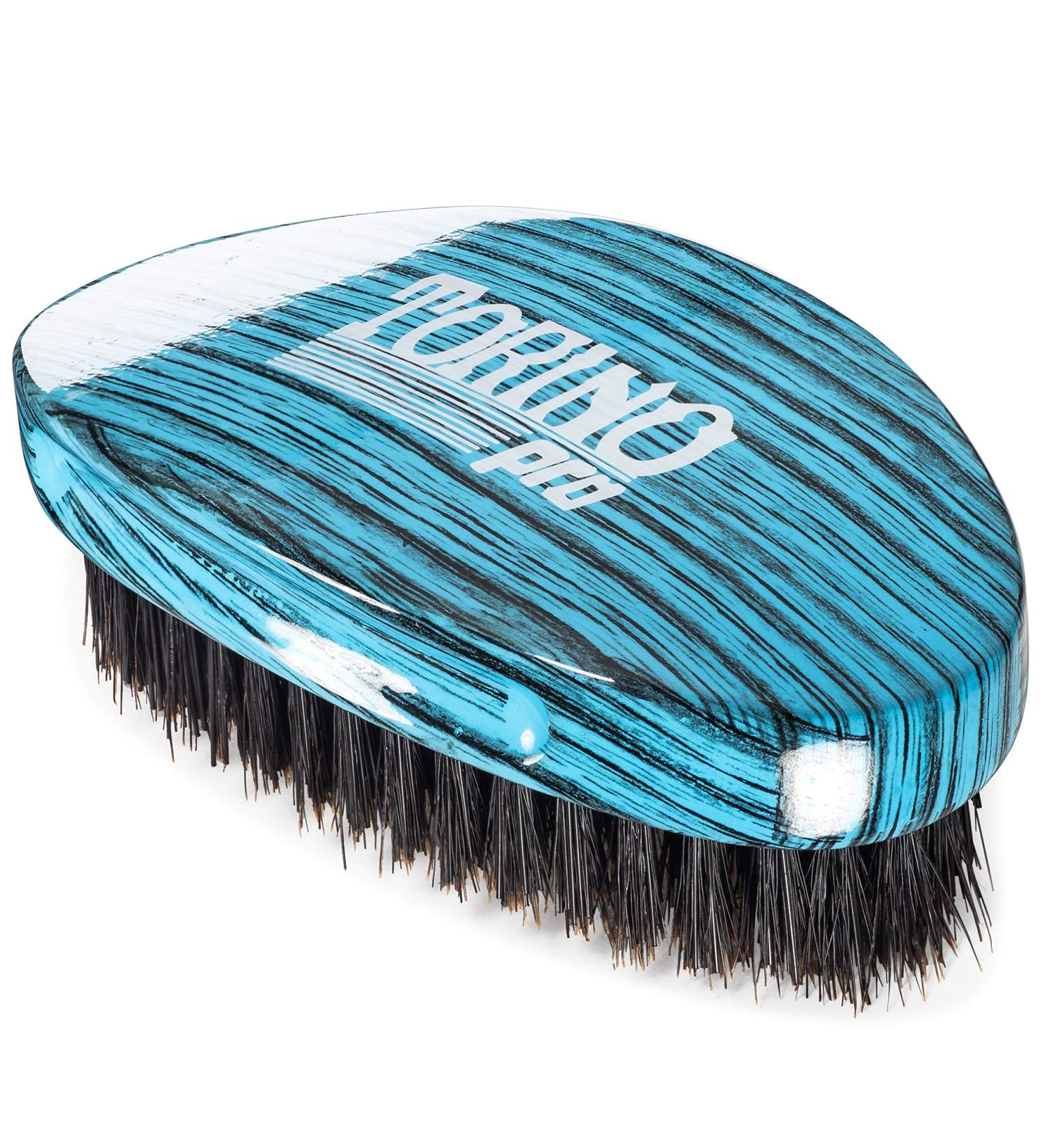 Torino Pro 1770-360: Medium Hard Palm Curve Wave Brush by Brush King - Great for Wolfing - Blue, 1 Count - Buy Online on GoSupps.com