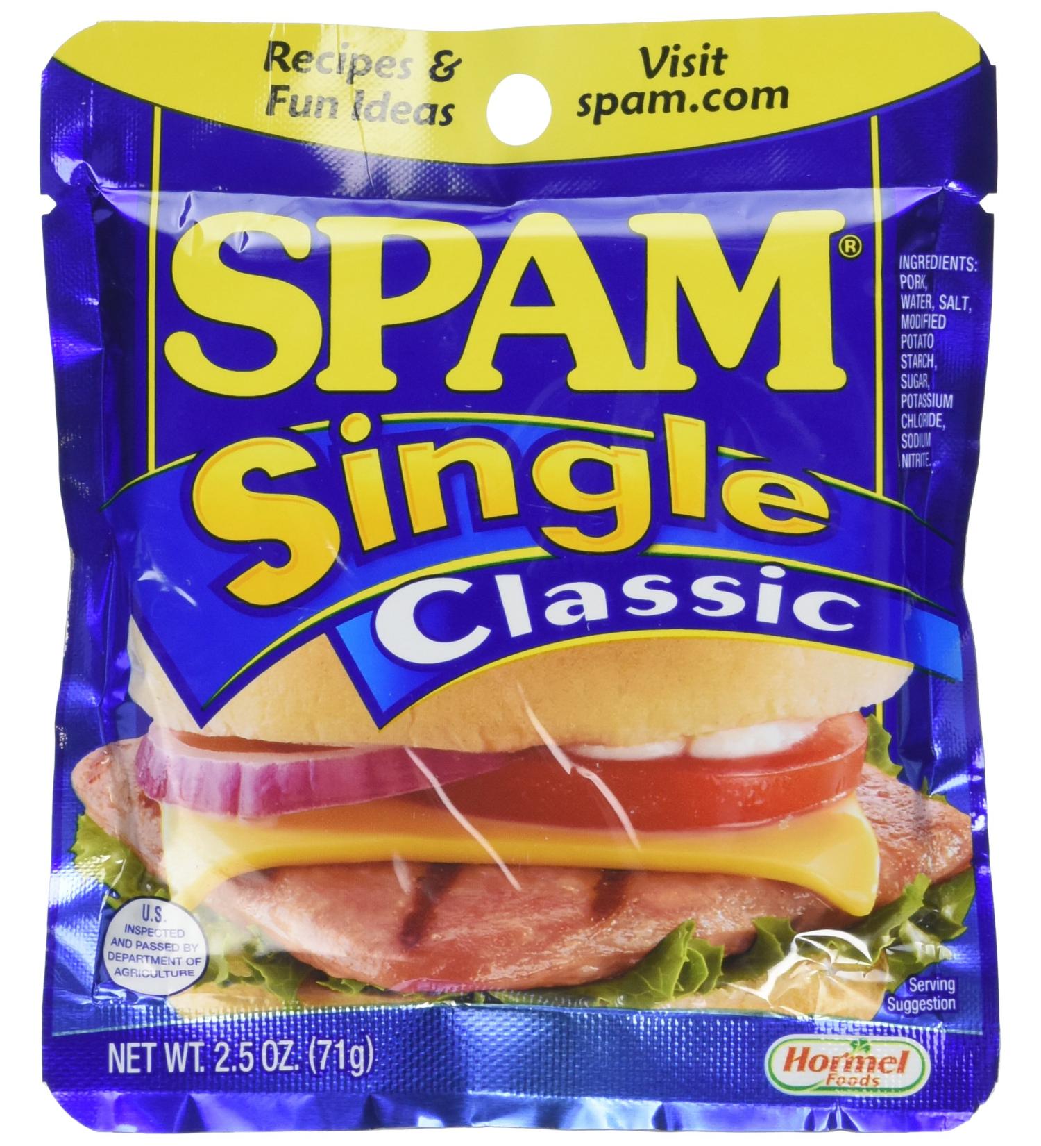 SPAM Single 2.5oz Pouches - Pack of 6 | Convenient and Delicious On-the-Go Option - Buy Online on GoSupps.com