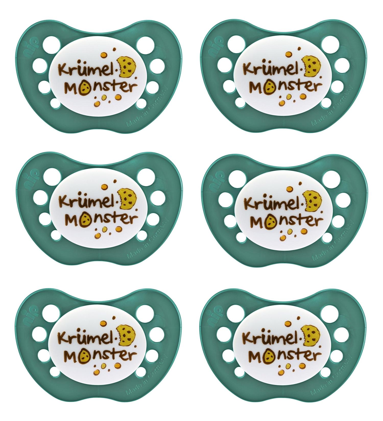 Nip pacifier silicone "Limited Edition" Cookie Monster including protective cap size 2-6 pieces