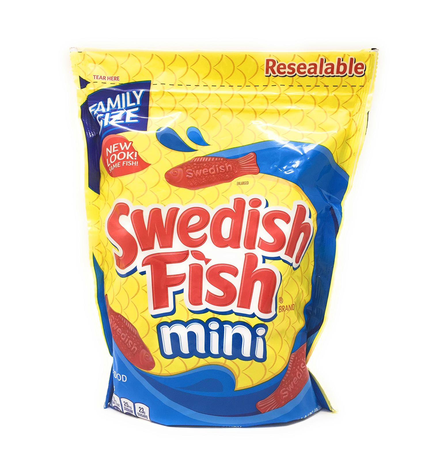 Mini Red Swedish Fish, 1lb 12.8 Pound Bag