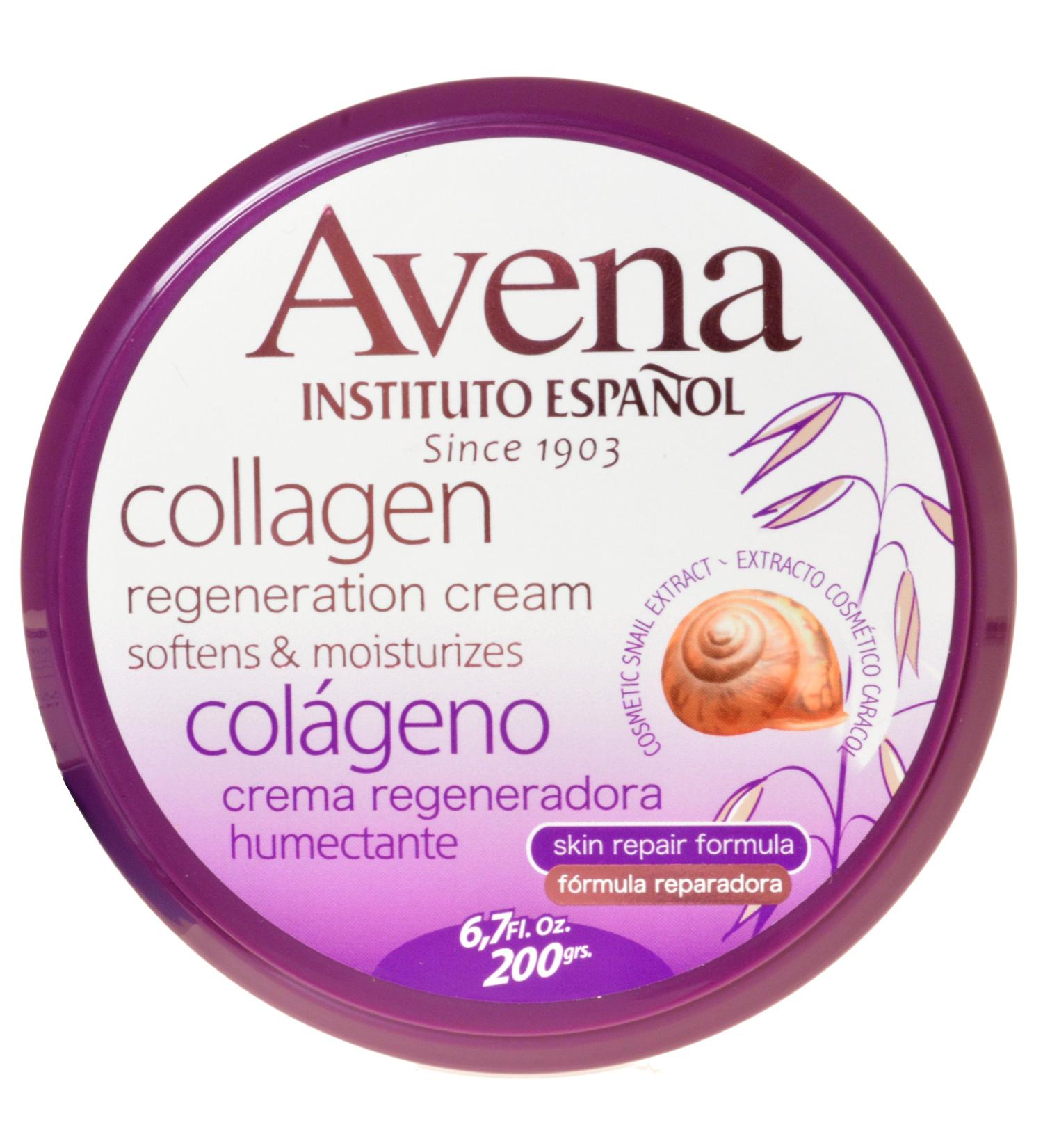 Avena Instituto Espanol Collagen Regeneration Cream 6.7 Oz - Anti-Aging Skin Care - International Shipping Available - Buy Online on GoSupps.com