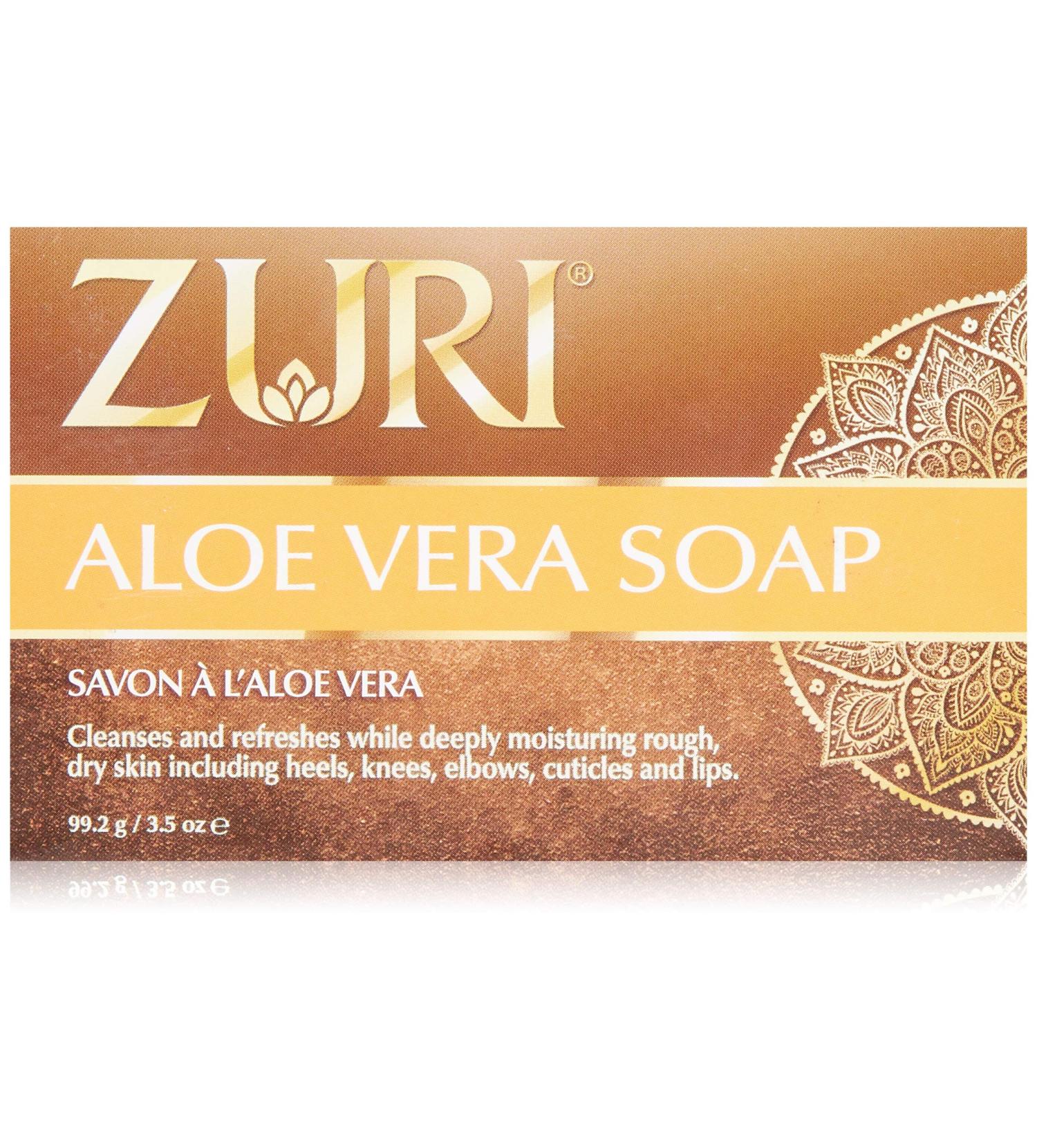 Zuri Aloe Vera Soap 3.5oz - Moisturizing Bar for Gentle Skincare - Buy Online on GoSupps.com