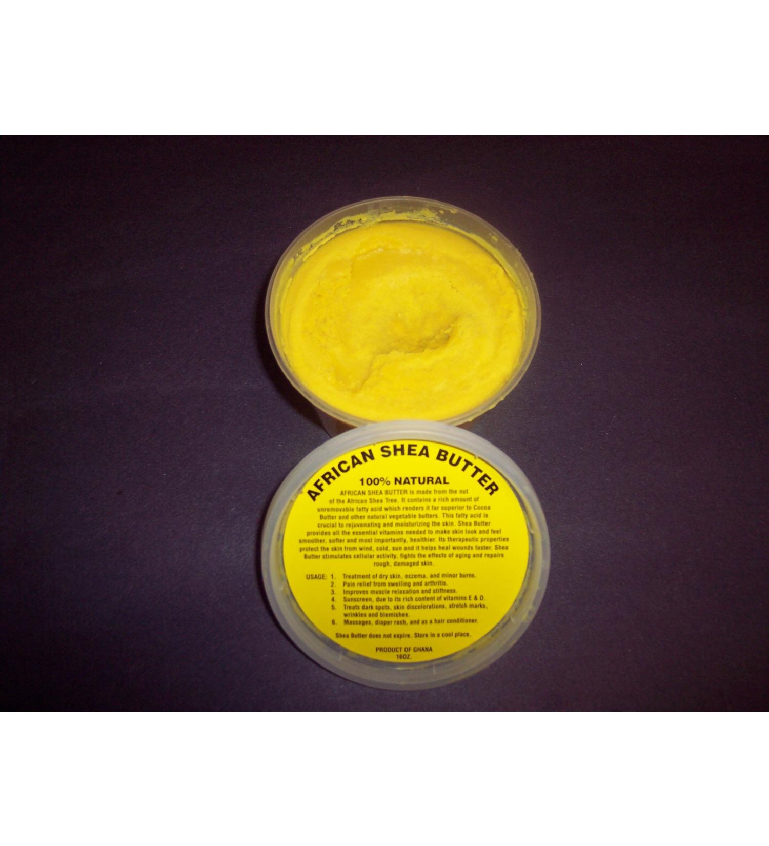 Soft & Fine African Shea Butter Cream From Ghana(100% Natural) About 14 Oz Net Weight-Two Packs