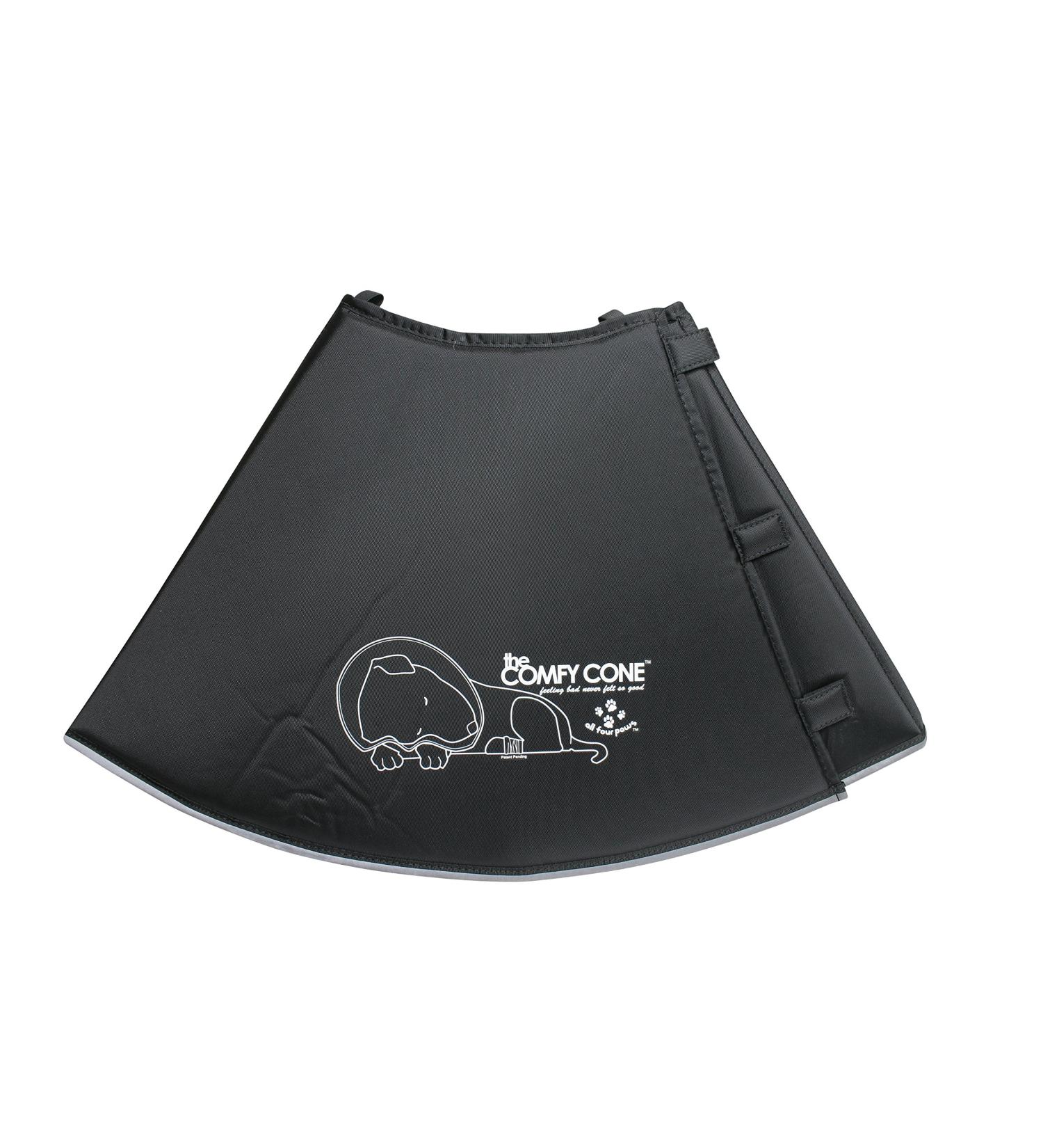 All Four Paws Comfy Cone Pet Collar - XX Large Black | Comfortable Recovery & Protection for Dogs - Buy Online on GoSupps.com