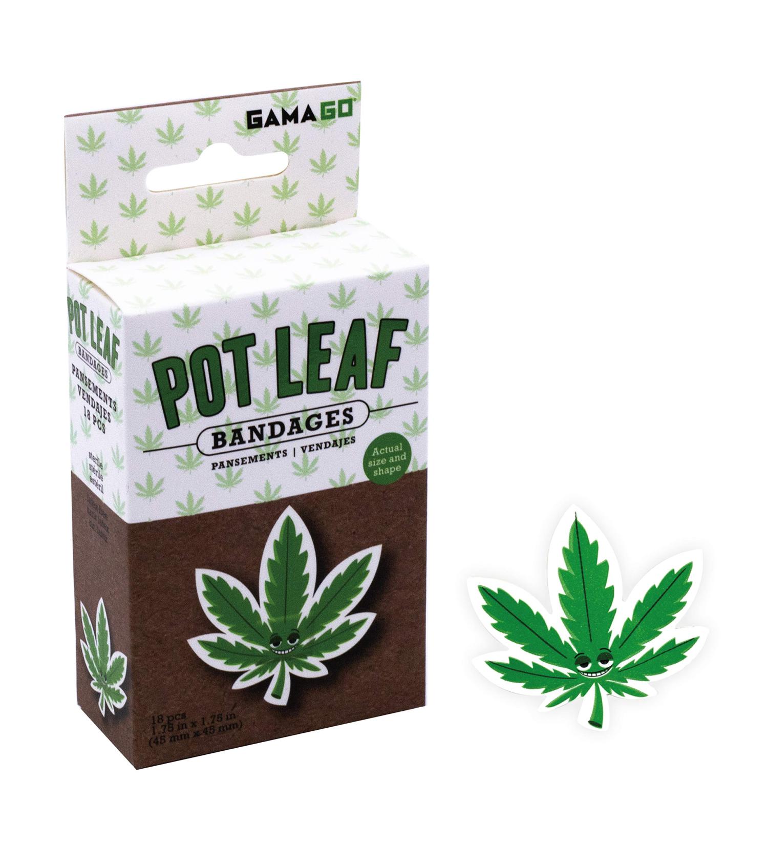 Buy GAMAGO Pot Leaf Bandages | Fun & Unique Medical Supplies for All Ages - Worldwide Shipping Available - Buy Online on GoSupps.com