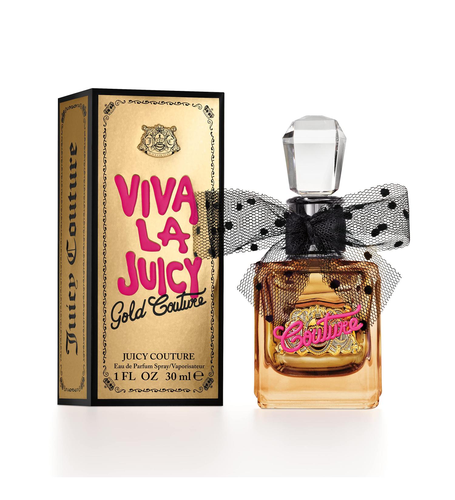 Juicy Couture Viva La Juicy Gold Eau De Parfum Women's Perfume with Notes of Luscious Berry Jasmine Sambac & Vanilla Cream - Fruity & Sweet Perfume for Women EDP Spray 1.0 fl oz - Buy Online on GoSupps.com