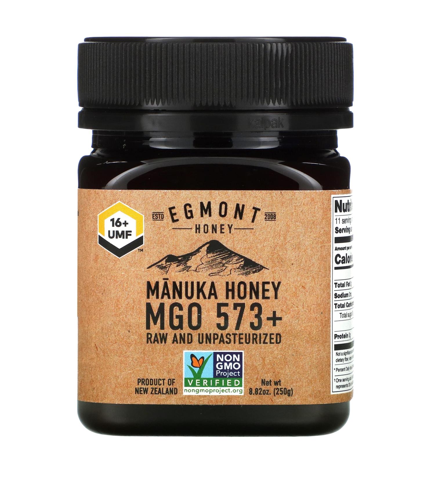Egmont Honey Manuka Honey Raw And Unpasteurized 573+ MGO 8.82 oz (250 g)