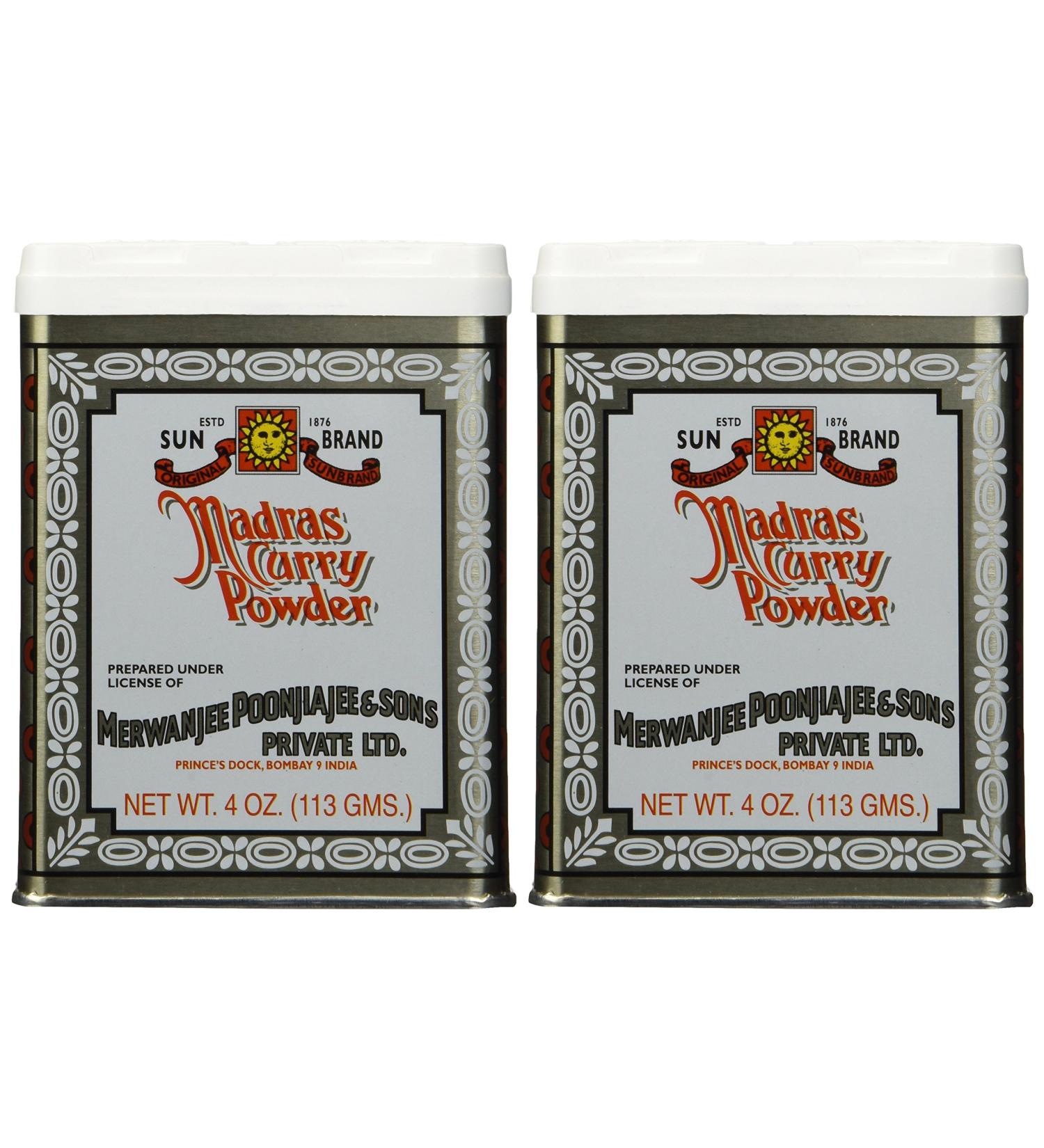 SUN BRAND Madras Curry Powder 4 oz - Pack of 2 | Authentic Indian Spice Blend - Buy Online on GoSupps.com
