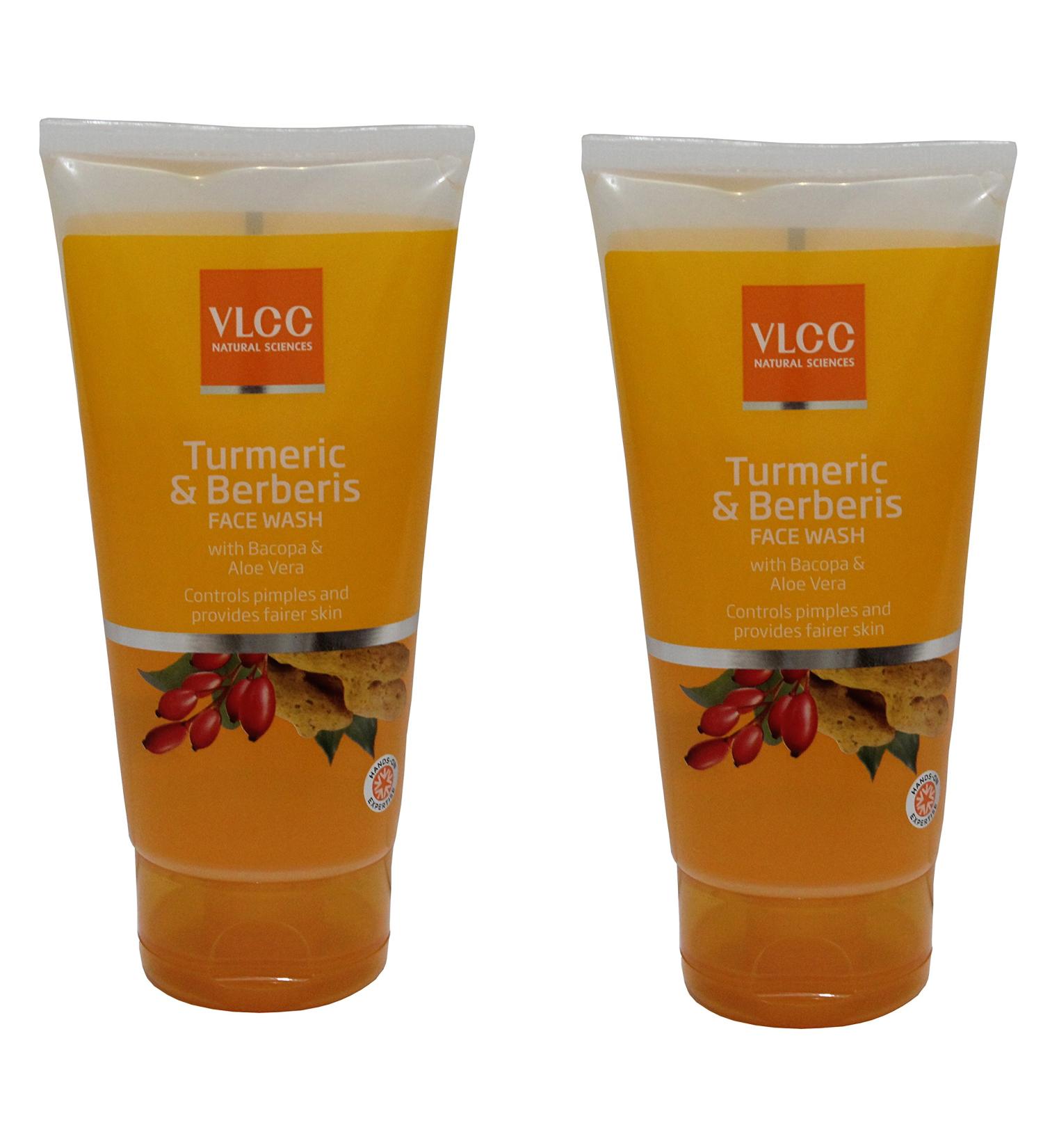 VLCC Turmeric & Berberis Face Wash Combo Pack of 2 (150 ml2)