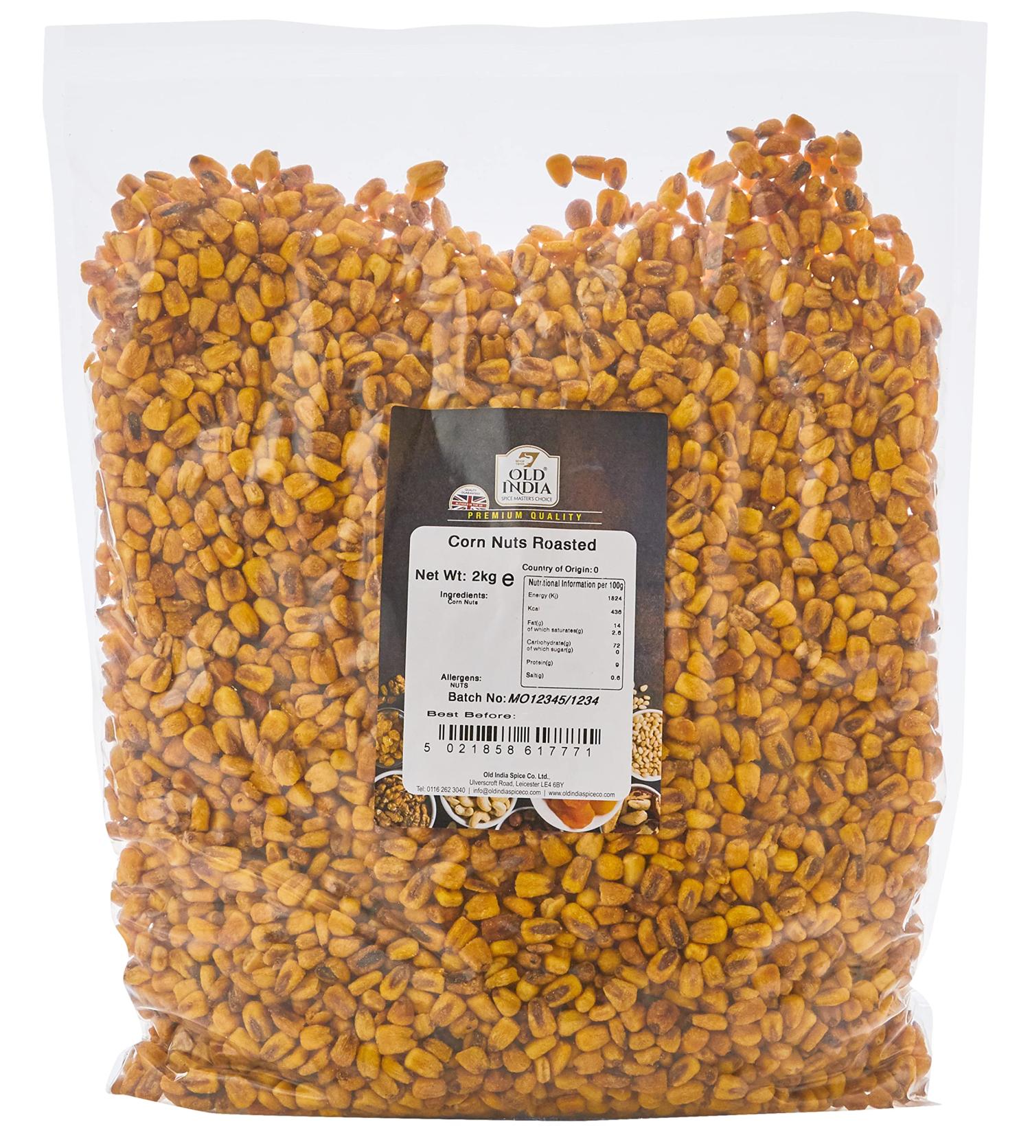 Old India Corn Nuts Roasted 2kg - Buy Online on GoSupps.com