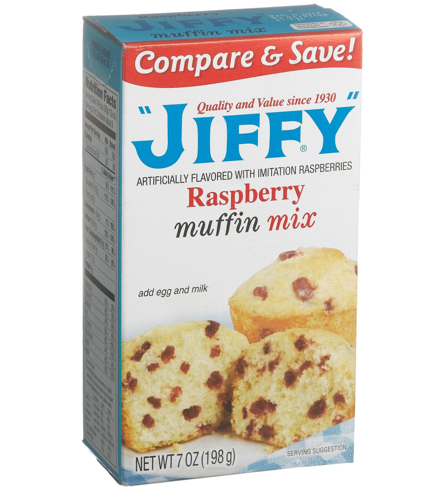 Jiffy Raspberry muffin mix (198g)
