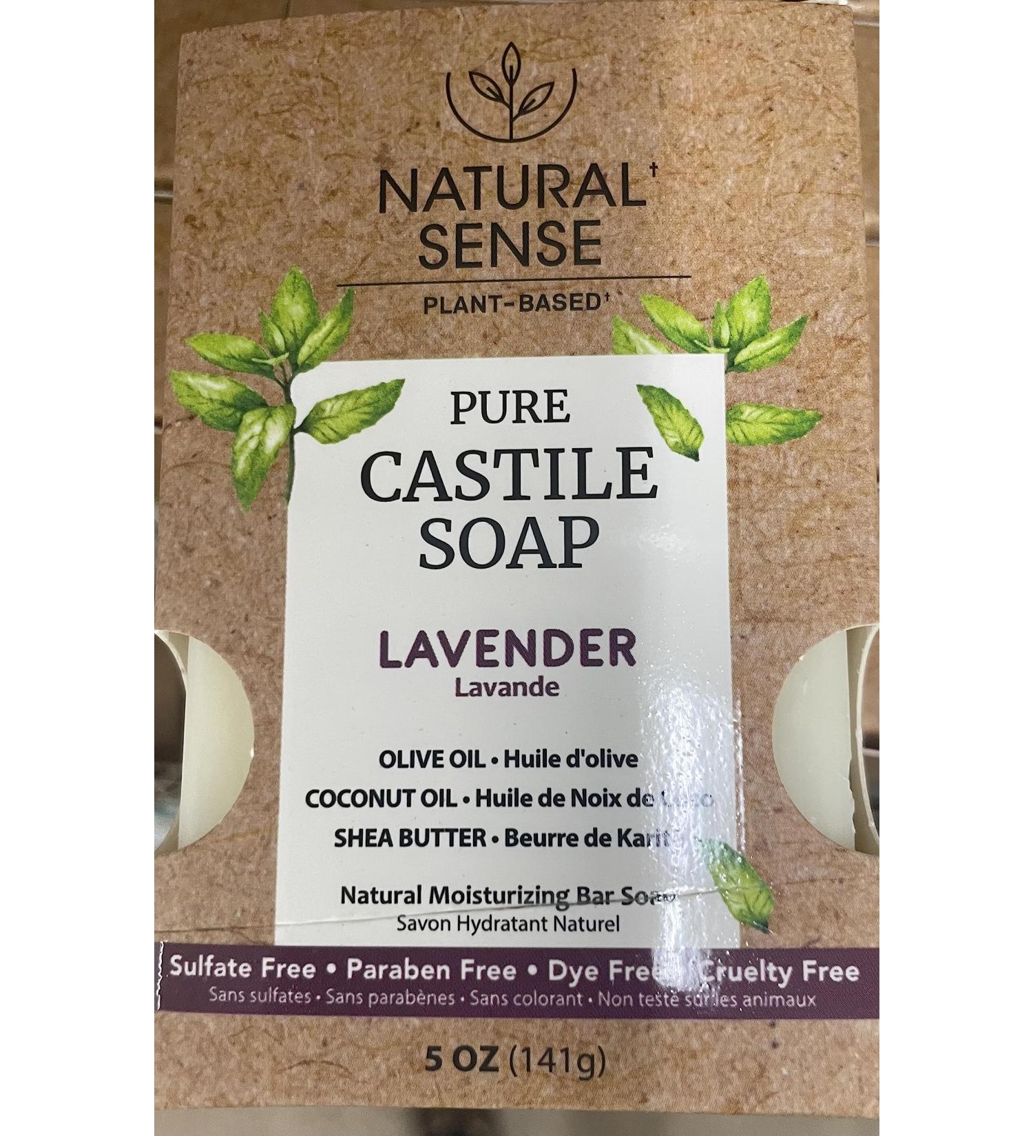 Pure Castileg Soap Enriched with Lavender & Olive Oil Soap Net.Wt 5oz
