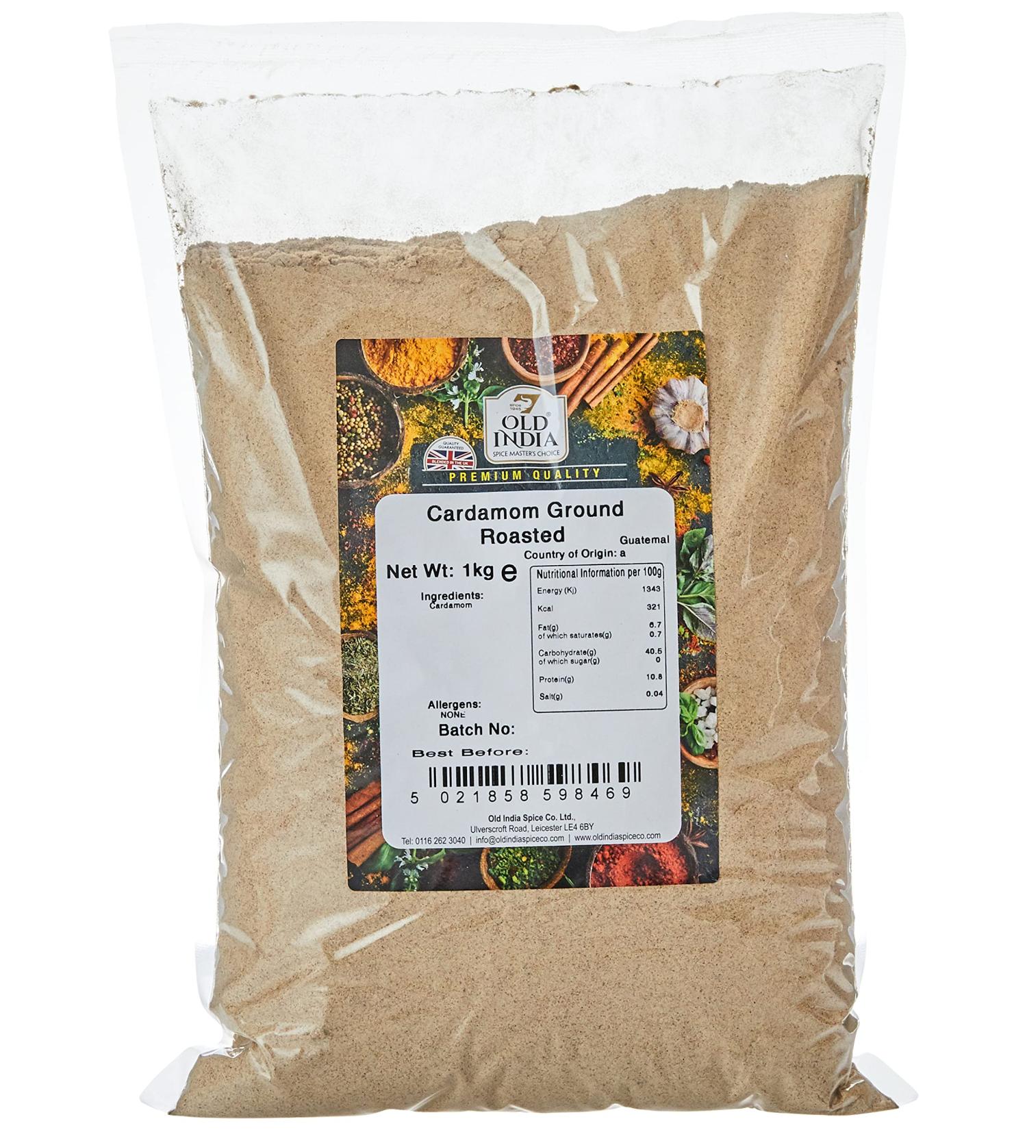 Old India Roasted Ground Cardamom 1kg - Premium Quality Spice (Pack of 1) - Buy Online on GoSupps.com