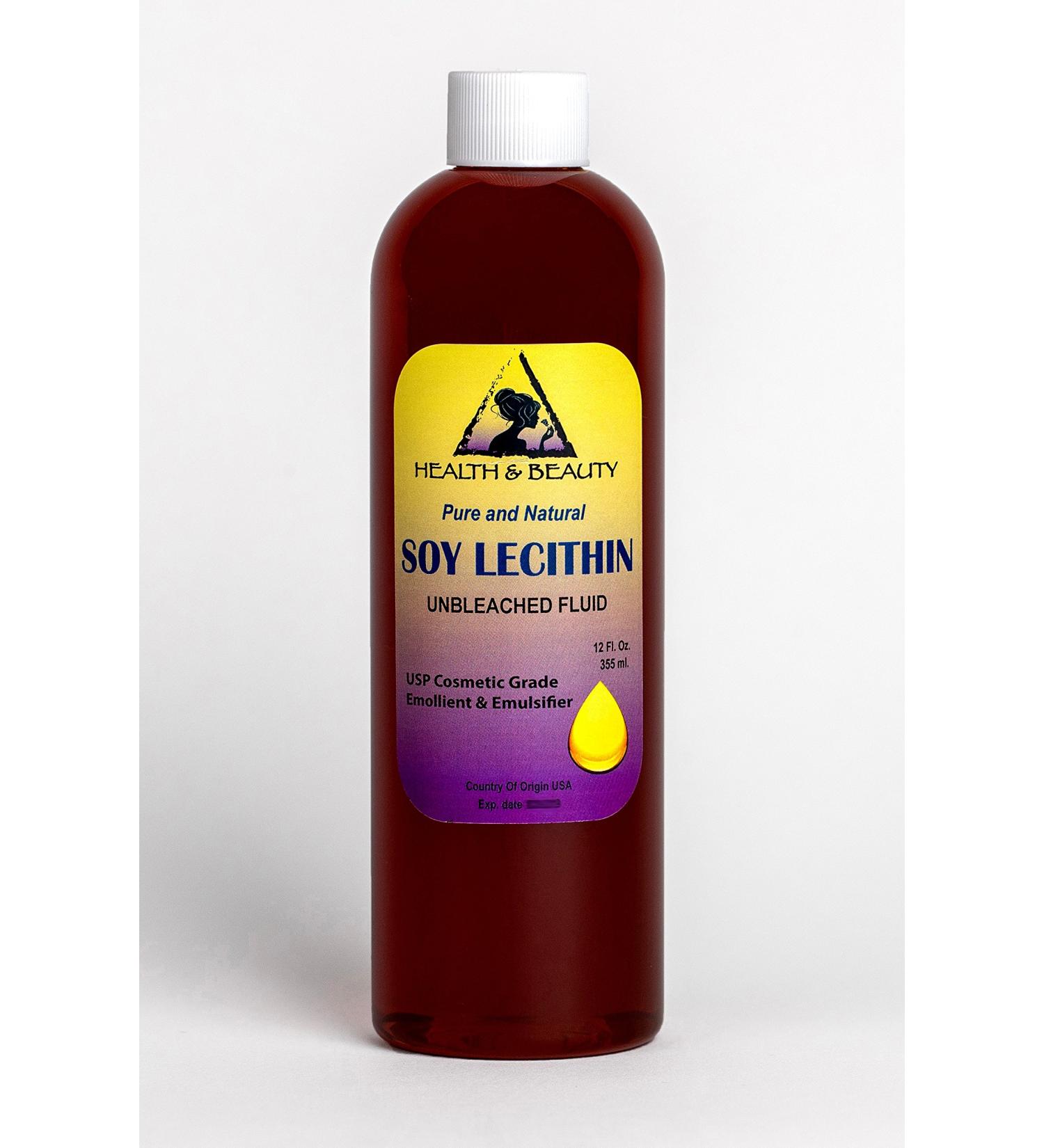 Lecithin Soy Unbleached Fluid Liquid Emulsifier Emollient Stabilizer Pure 36 oz - Buy Online on GoSupps.com