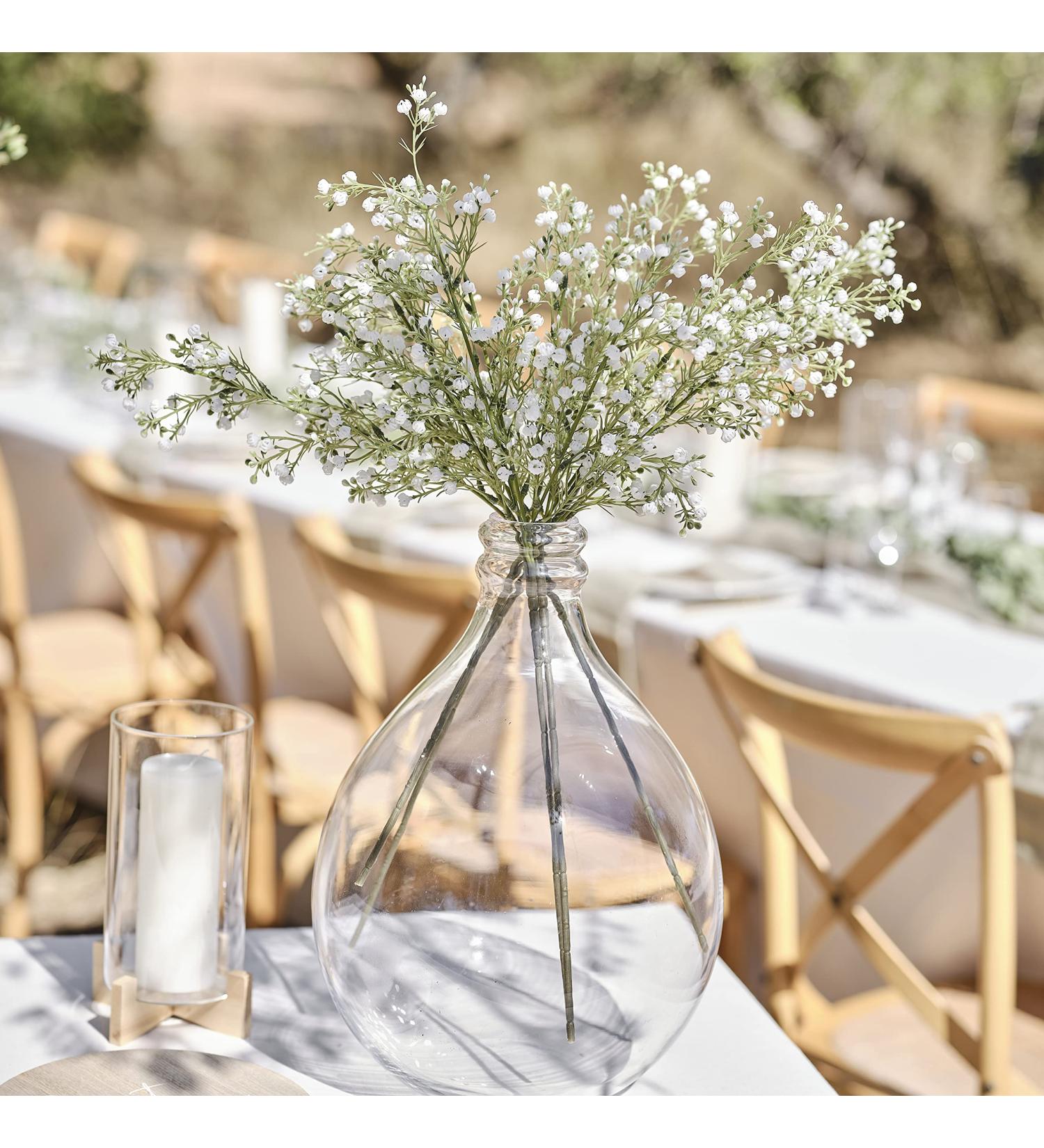 Ginger Ray Wedding Flowers - Gypsophilia Artificial Leaves Pack of 5 | White Baby's Breath for Elegant Decor - Buy Online on GoSupps.com