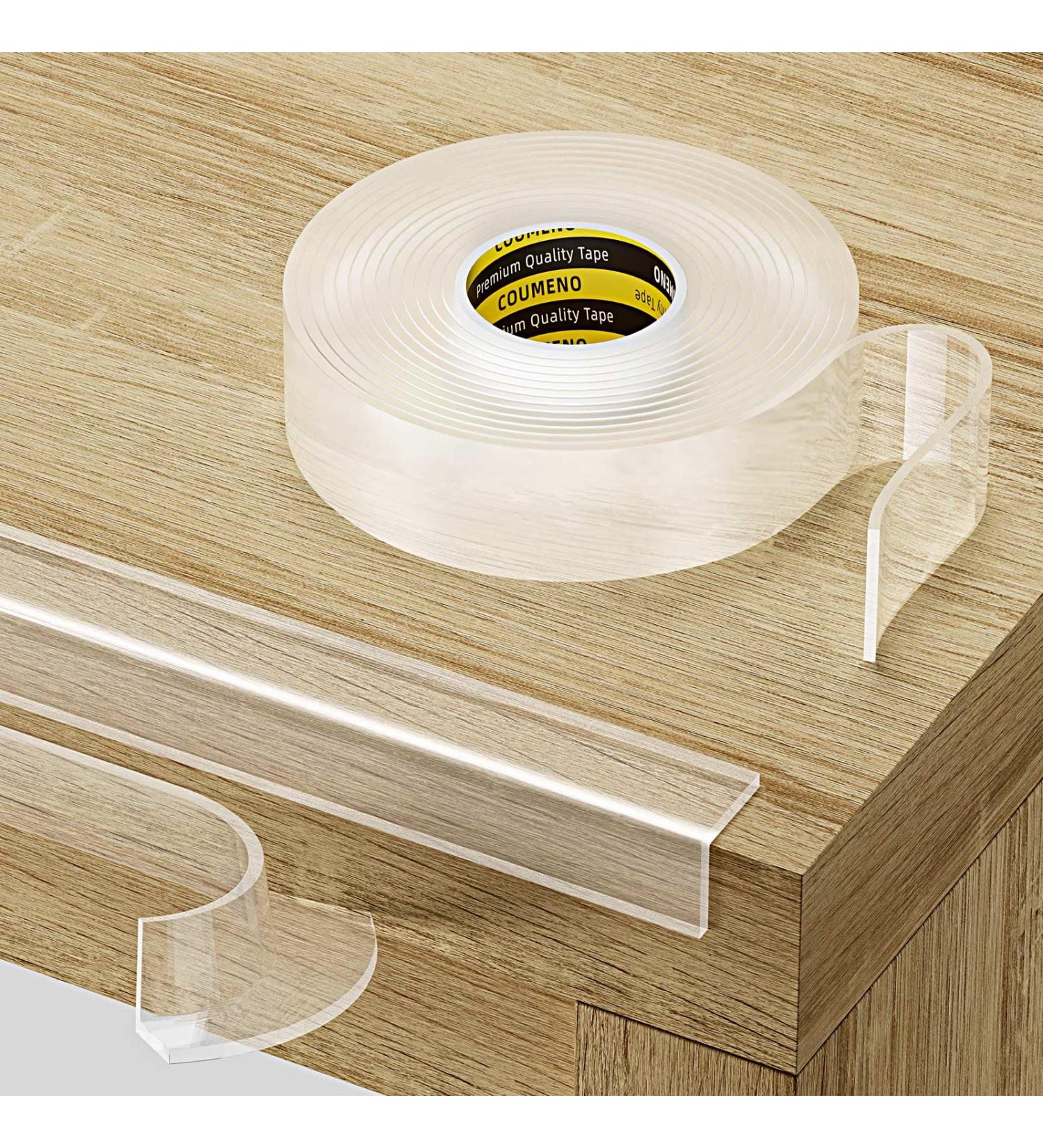 COUMENO Clear Edge Protector 0.8" x 9.84 ft Protection Desk Corner Corner Anti-Bump Anti-Bump Home Wrap Invisible Anti-Sharp Edge Protector (Clear) 0.8inx9.84ft - Buy Online on GoSupps.com