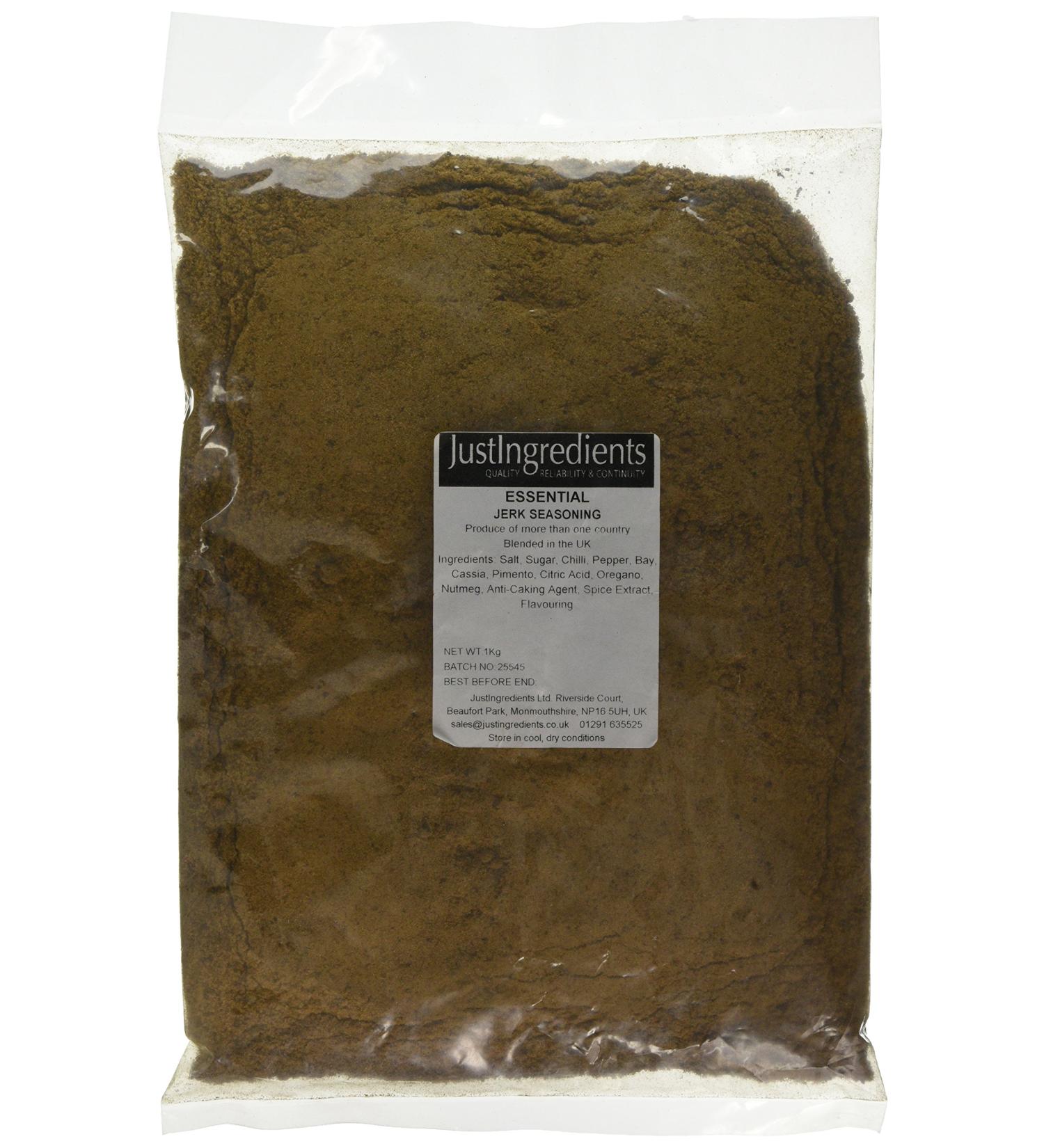 JustIngredients Essentials Jerk Spice Blend 1kg - Authentic Caribbean Seasoning - Buy Online on GoSupps.com